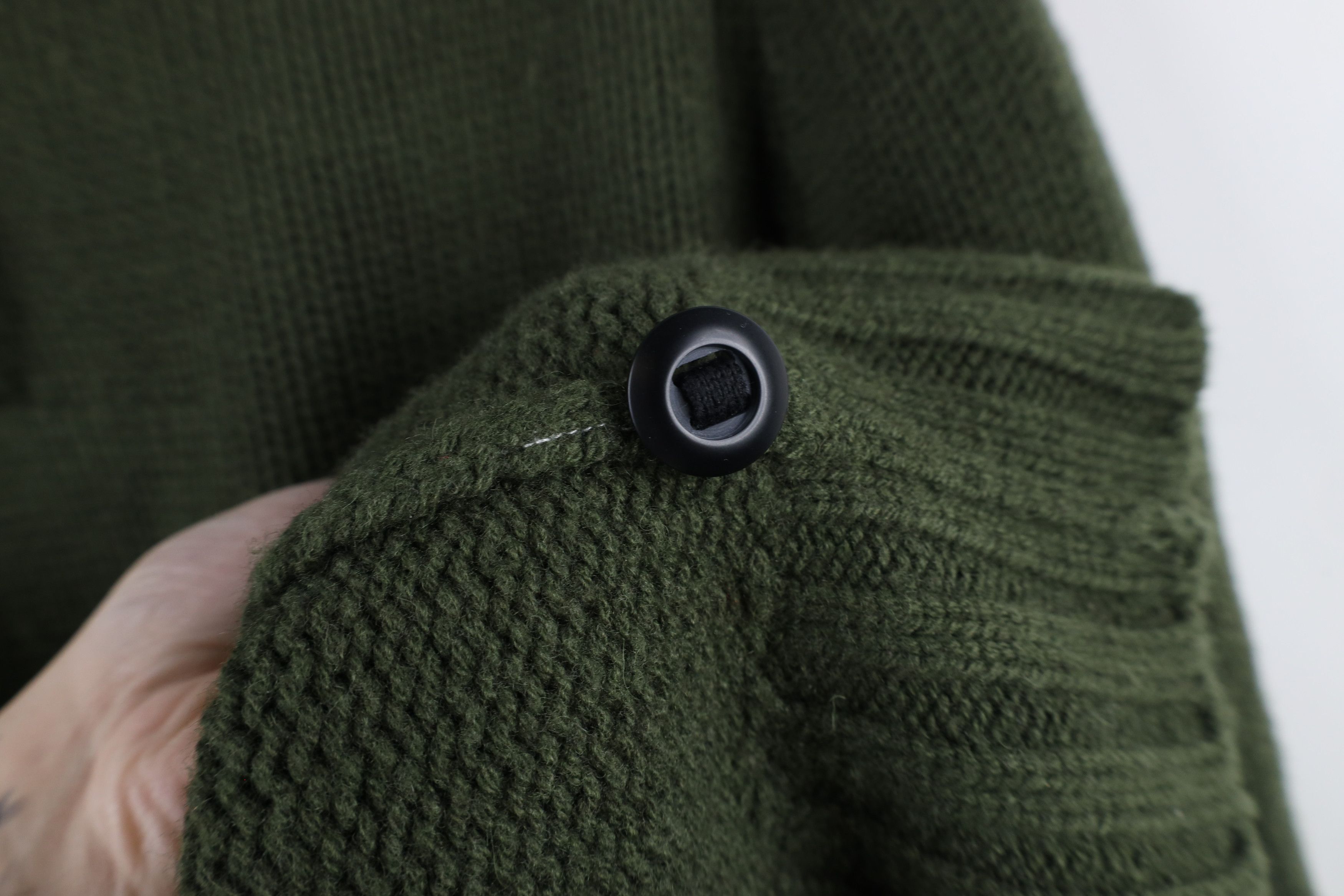J.Crew × Vintage Vintage J Crew Chunky Knit Lambswool Henley Sweater Green Size US S / EU 44-46 / 1 - 8 Thumbnail