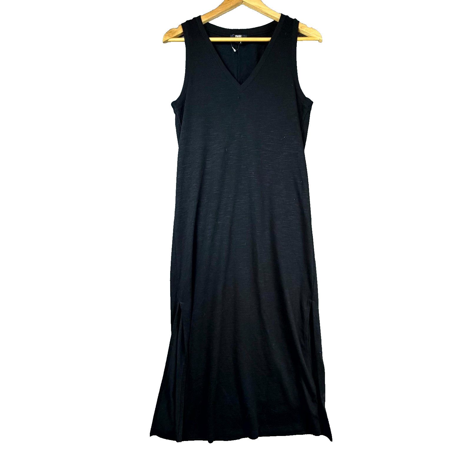 Paige Paige Sage Tank Dress Womens Small Black Stretch Side Slits Size S / US 4 / IT 40 - 1 Thumbnail
