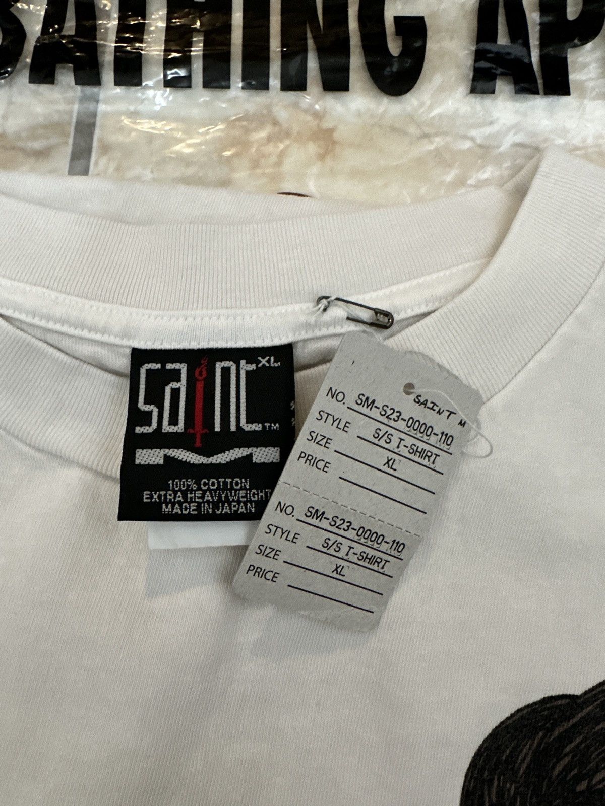 Saint Michael Saint Michael Vintage Tee x Bape Size US XL / EU 56 / 4 - 7 Thumbnail