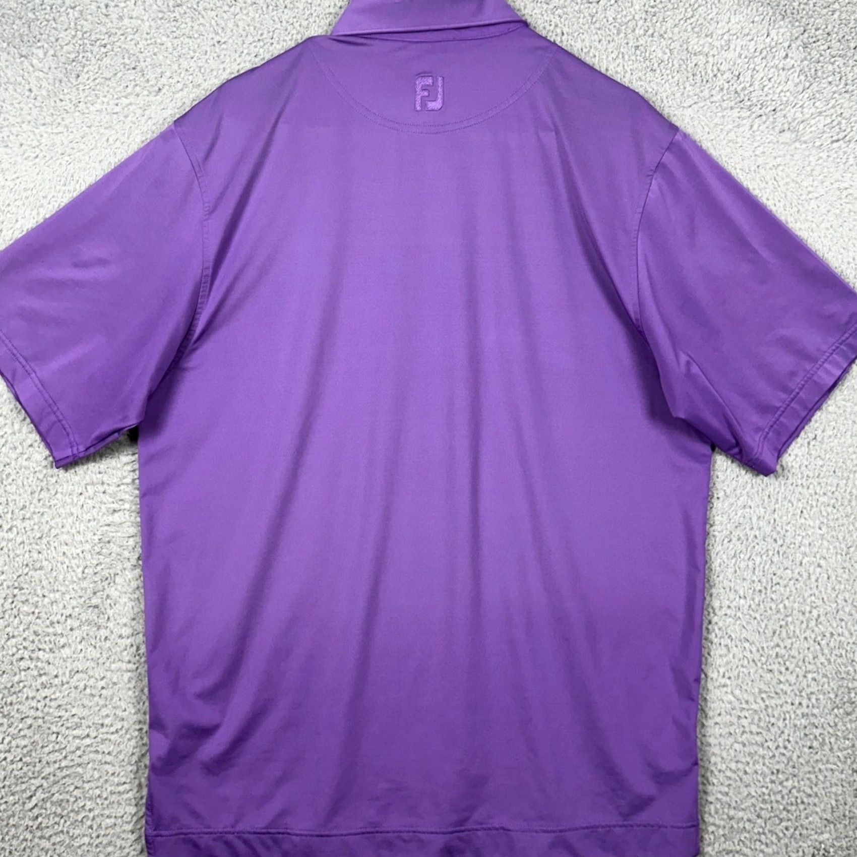 Footjoy FootJoy Golf Polo Shirt Shirt Men M Purple Short Sleeve Stretch Breathable Casual EUC Size US M / EU 48-50 / 2 - 3 Thumbnail
