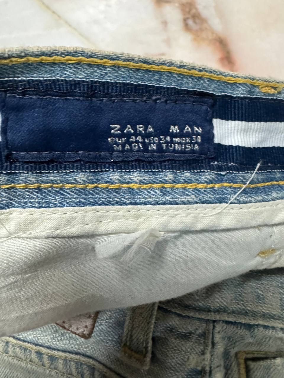 Vintage 💥Sashiko Boro Kapital Style Thrashed Rusty Jeans By Zara 90s Size US 34 / EU 50 - 10 Thumbnail