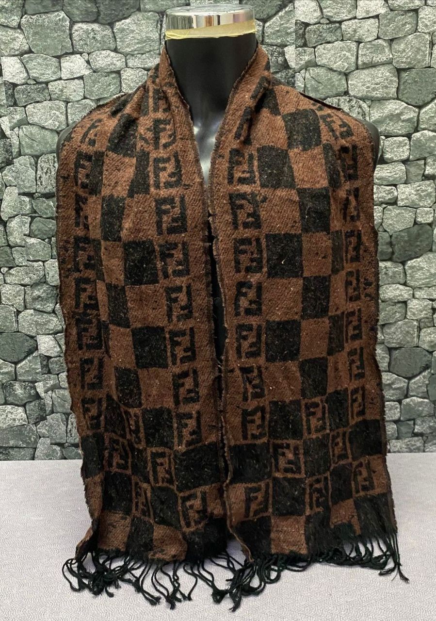 Fendi Vintage Fendi Paris Wool Scarf Size ONE SIZE - 3 Thumbnail