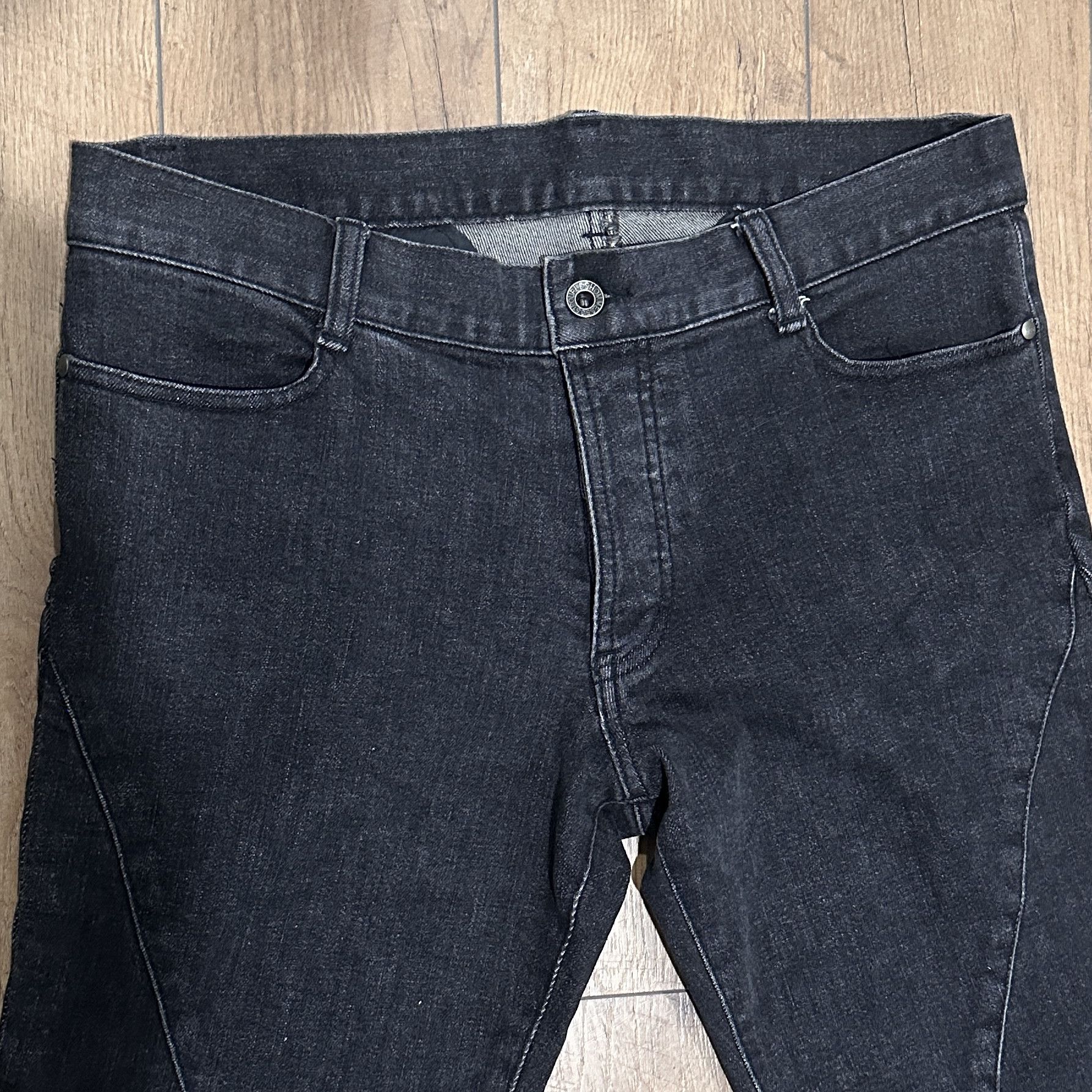 5351 POUR LES HOMMES 5351 Low Rise Slim Spiral Bootcut Denim Size US 33 - 3 Thumbnail