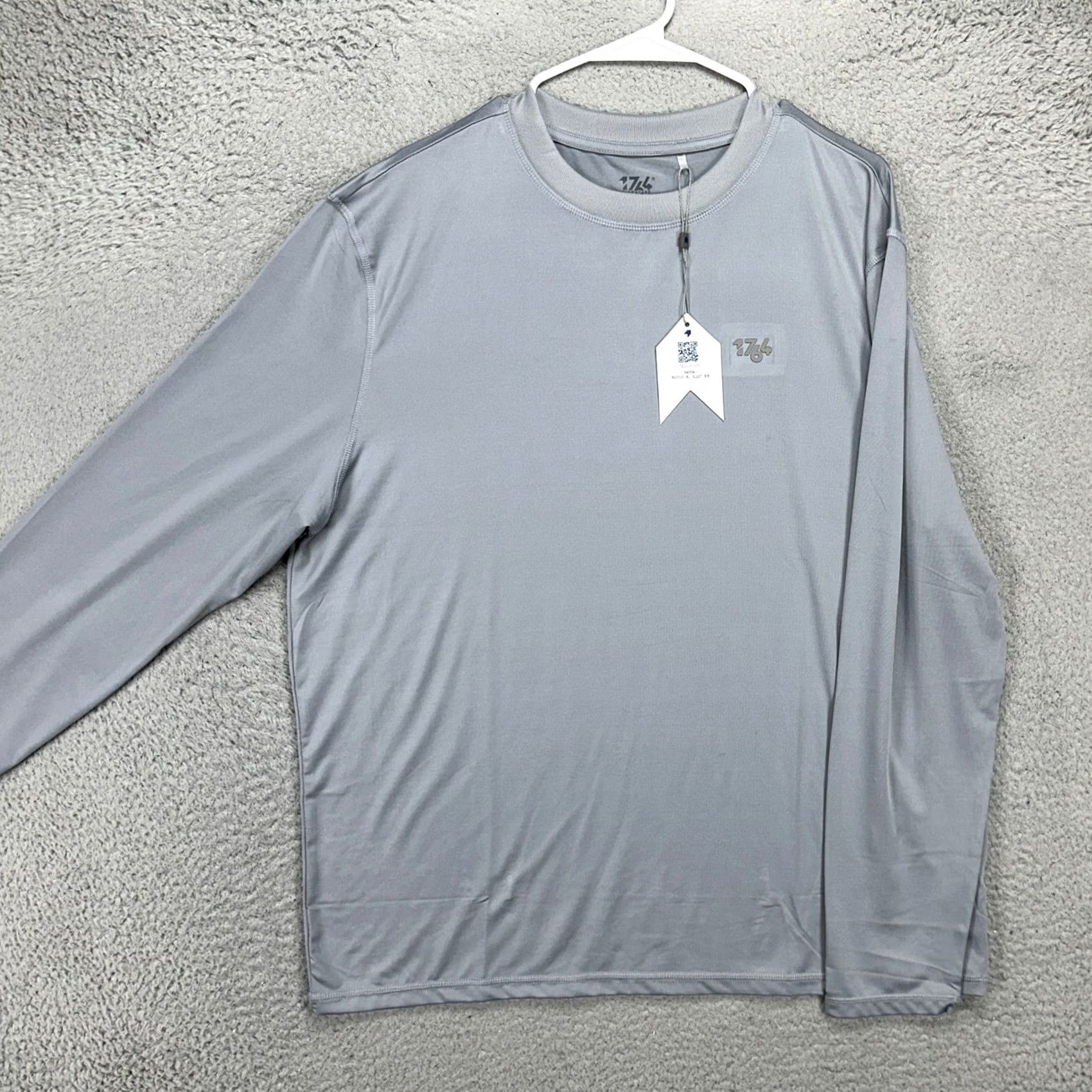 Vintage Signature T-Shirt Grey Crew Neck Long Sleeve Mens XL Signature 1764 Shirt Adult XL Grey Crewneck Long Sleeve Tee Stretch Mens NEW Size US XL / EU 56 / 4 - 2 Thumbnail