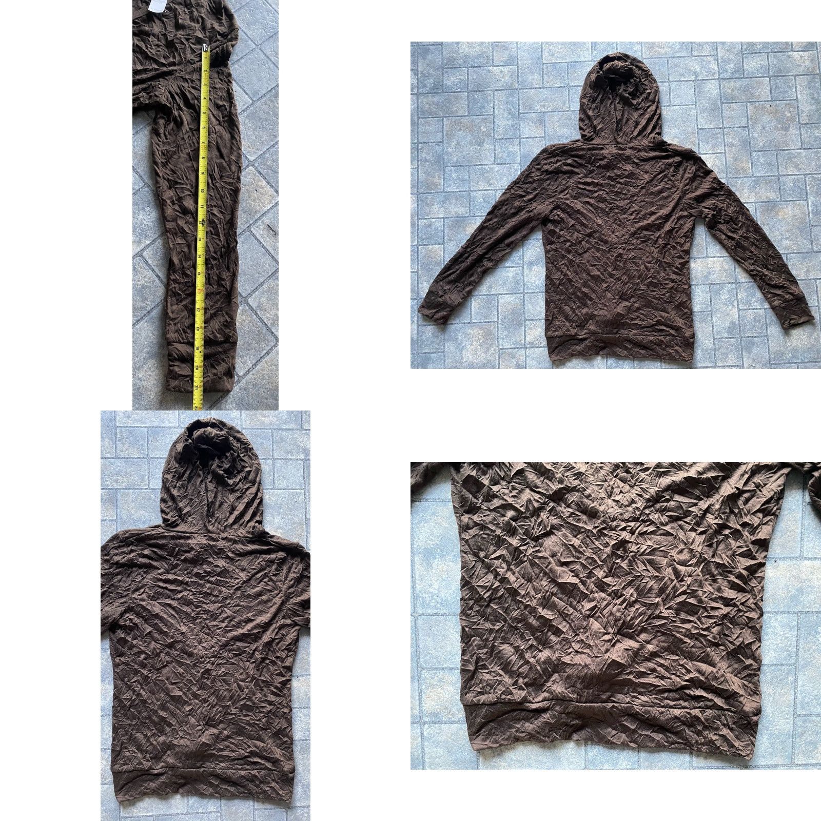 Vintage NWT Ozone Women’s Hoodie Crinkled Brown XL Regular Size- XL Hoodie Women’s Activewear Brown NWT Size XL / US 12-14 / IT 48-50 - 9 Thumbnail