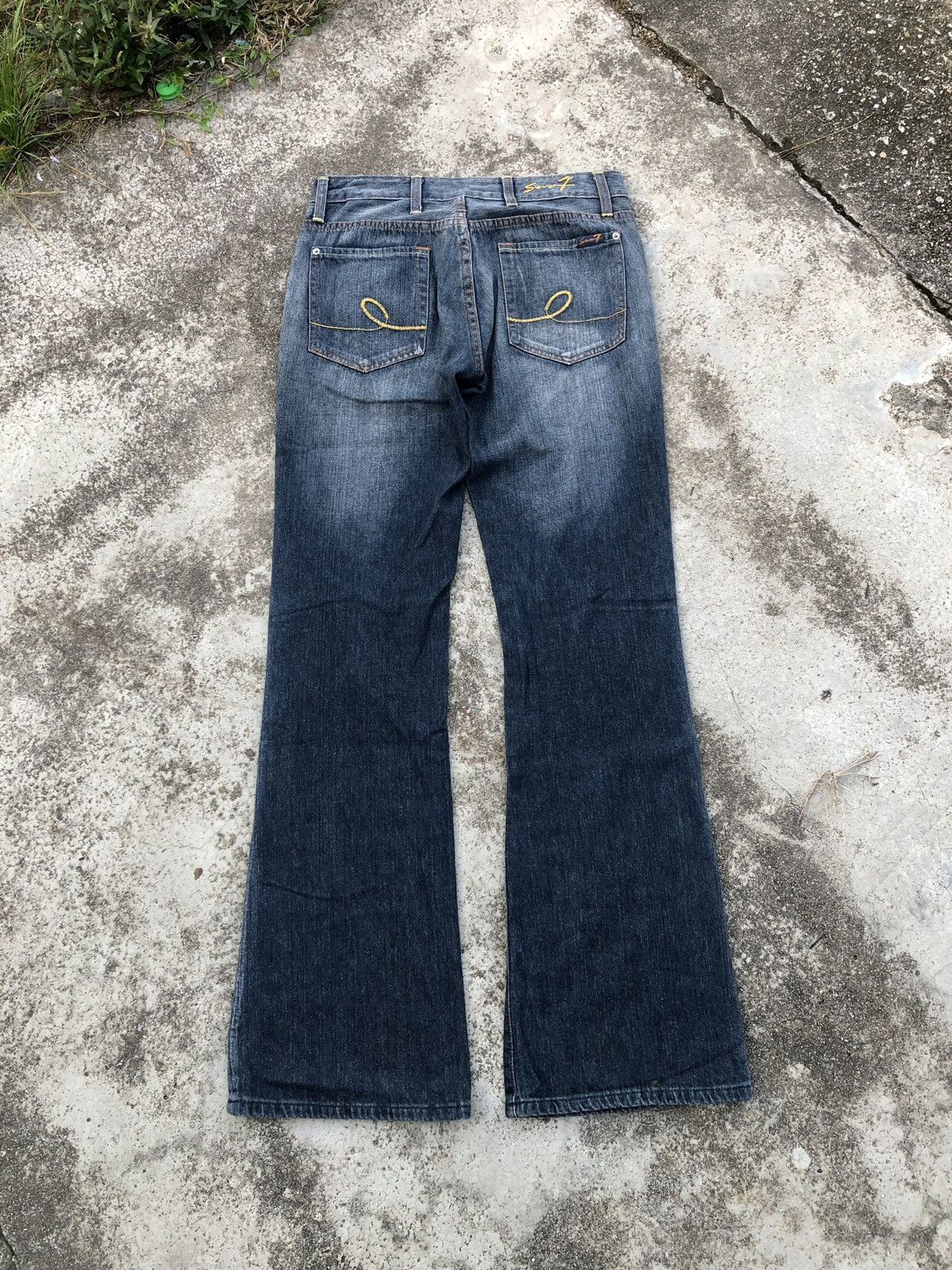 7 For All Mankind FLARED⚡️⚡️WASHED BLUE DENIM BY 7 FOR ALL MANKIND Size US 30 / EU 46 - 2 Thumbnail