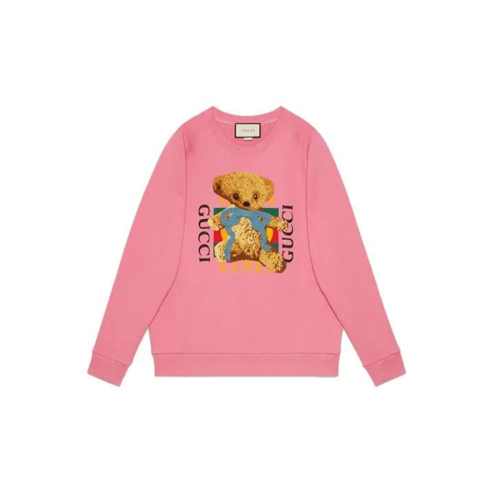 Gucci Gucci Pink Animal Print Sweatshirt for Women-2507 Size S / US 4 / IT 40 - 8 Thumbnail