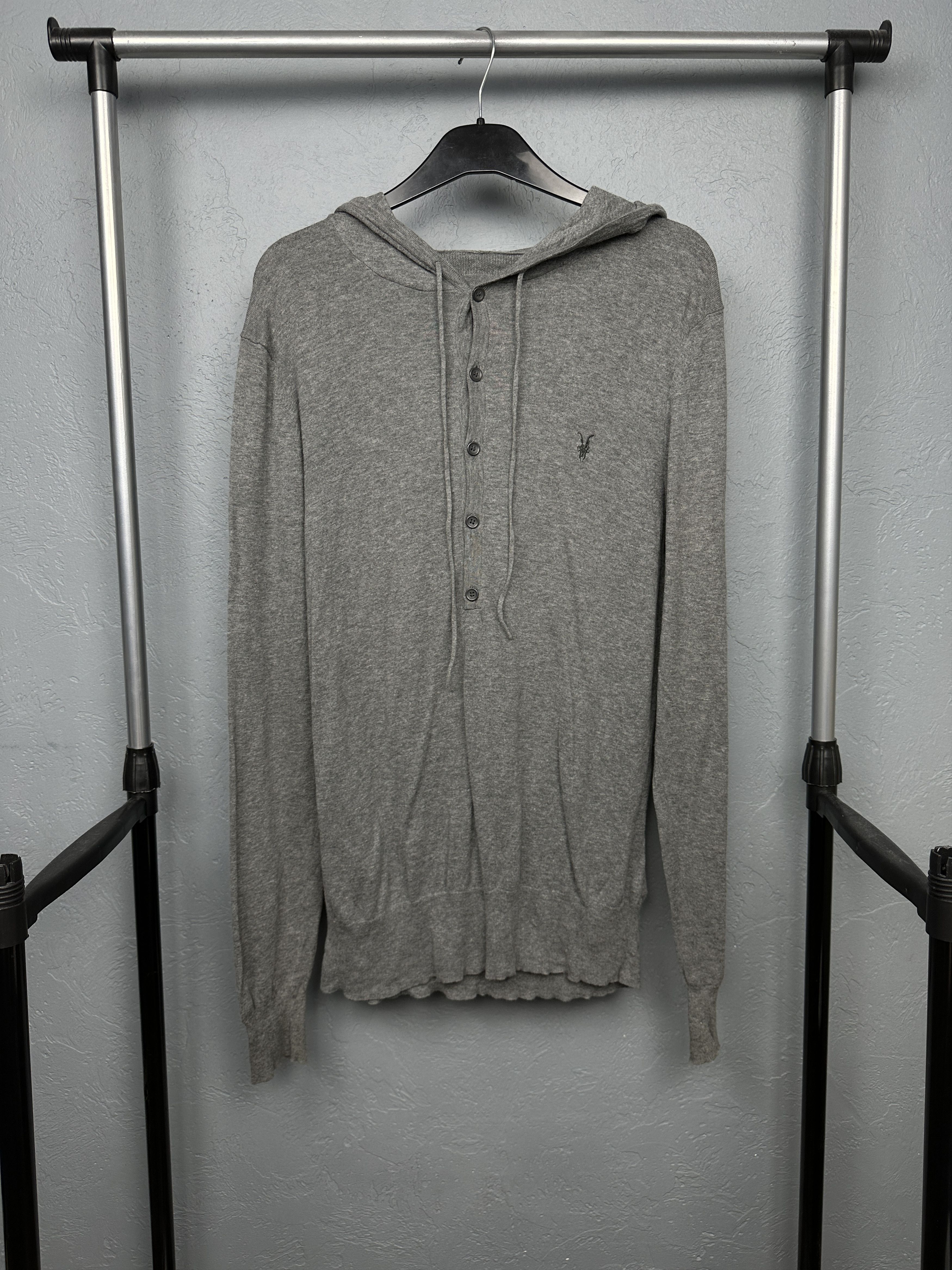 Allsaints Allsaints Mens Devise Knit Hoodie Size US M / EU 48-50 / 2 - 1 Thumbnail