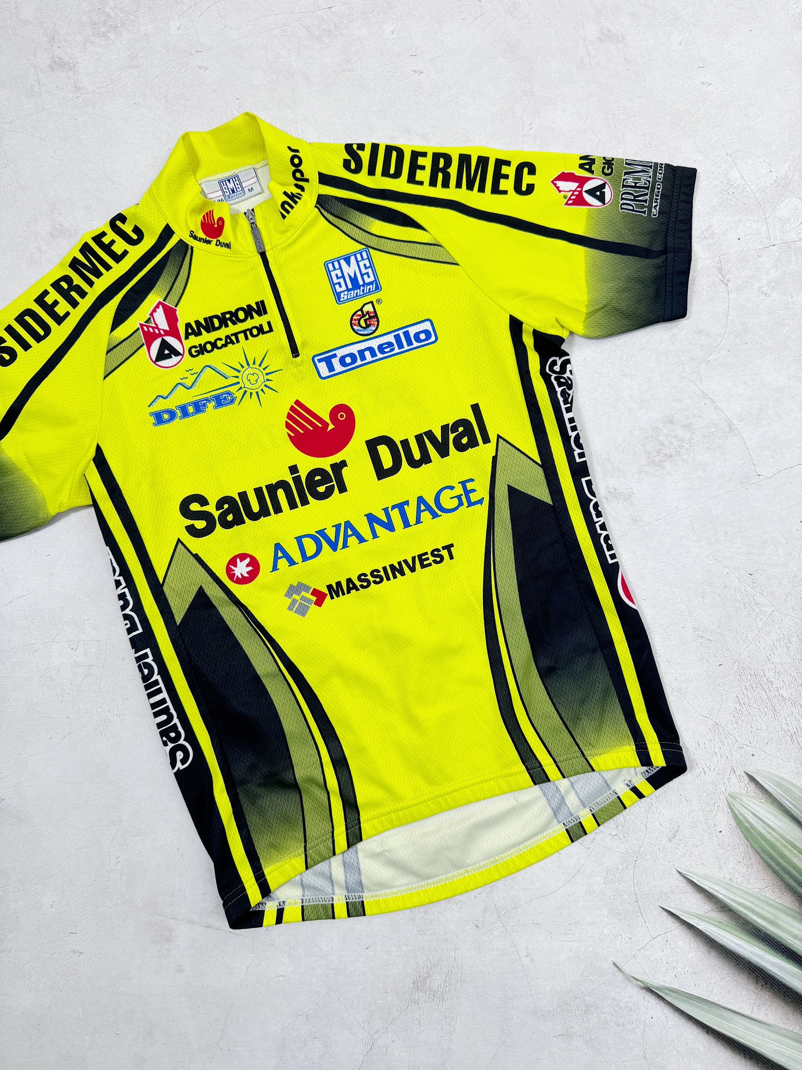 Vintage Vintage Santini Saunier Duval Cycling Jersey Sidermec Size US M / EU 48-50 / 2 - 4 Thumbnail