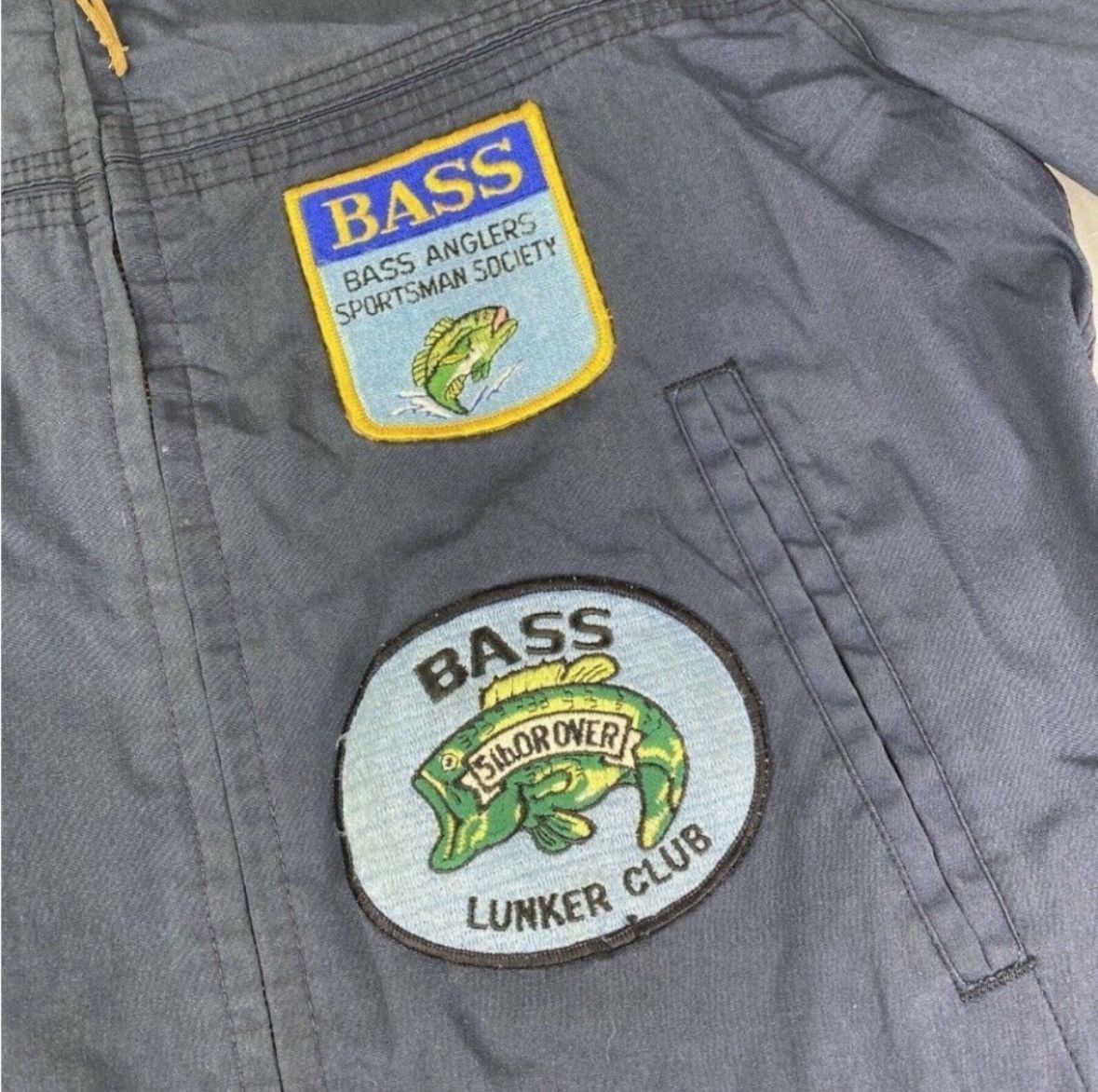 JCPenney × Vintage Vintage Distressed Bomber Jacket Patches J.C. Penney - Blue Size US M / EU 48-50 / 2 - 7 Thumbnail
