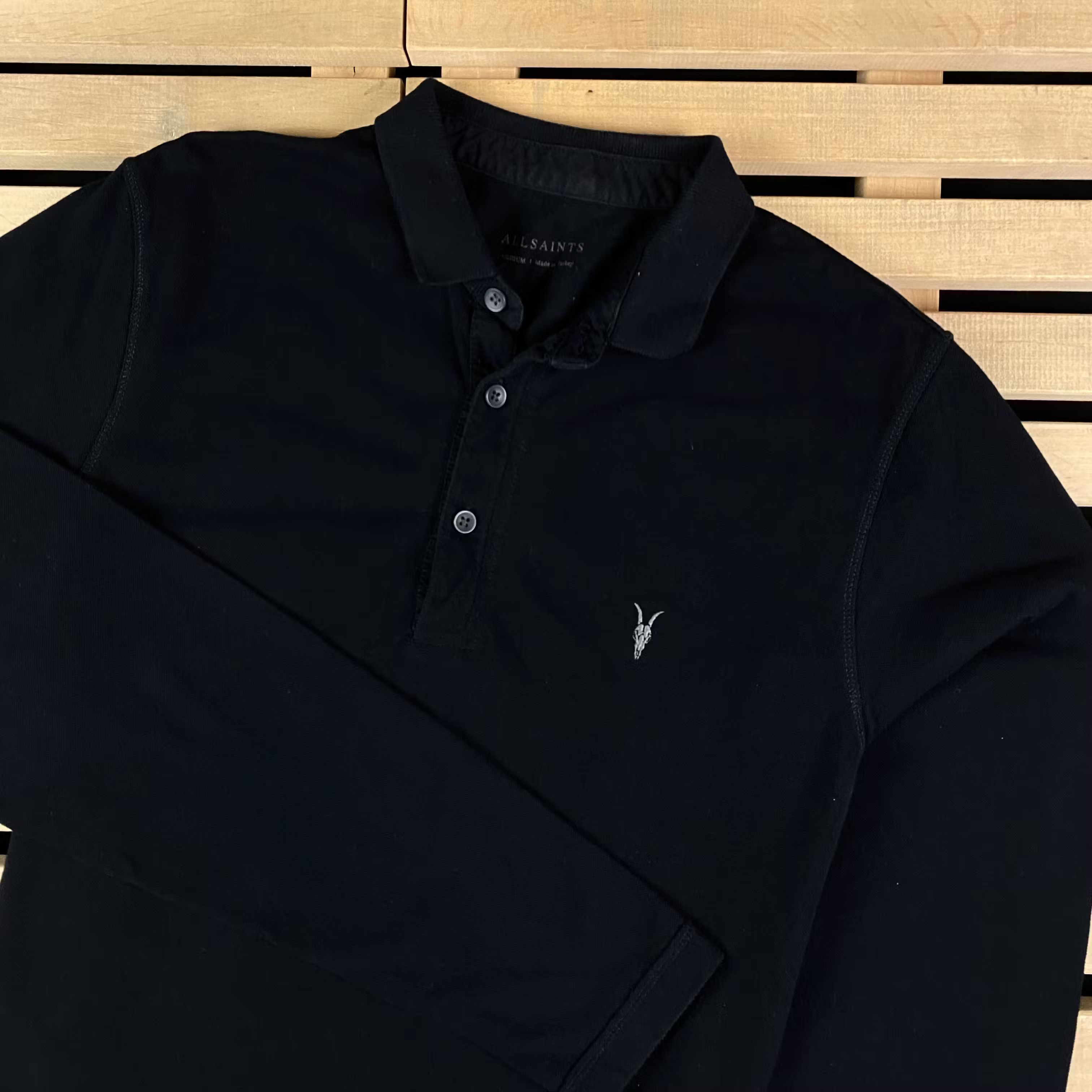 Allsaints Men’s Polo Long Sleeve Allsaints Size M Size US M / EU 48-50 / 2 - 2 Thumbnail