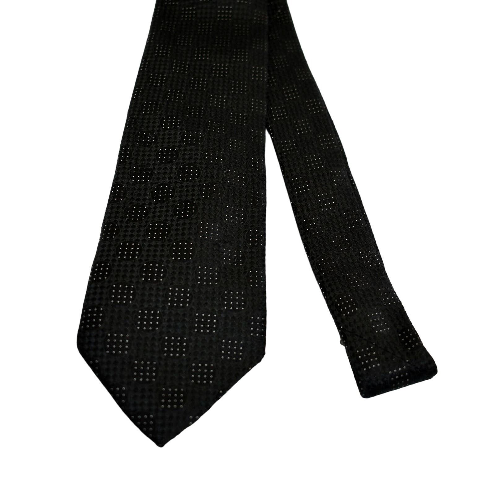 Gianfranco Ferre A2 NWoT Auth Gianfranco FERRE Black Silk Tie Made In Italy Size ONE SIZE - 3 Thumbnail
