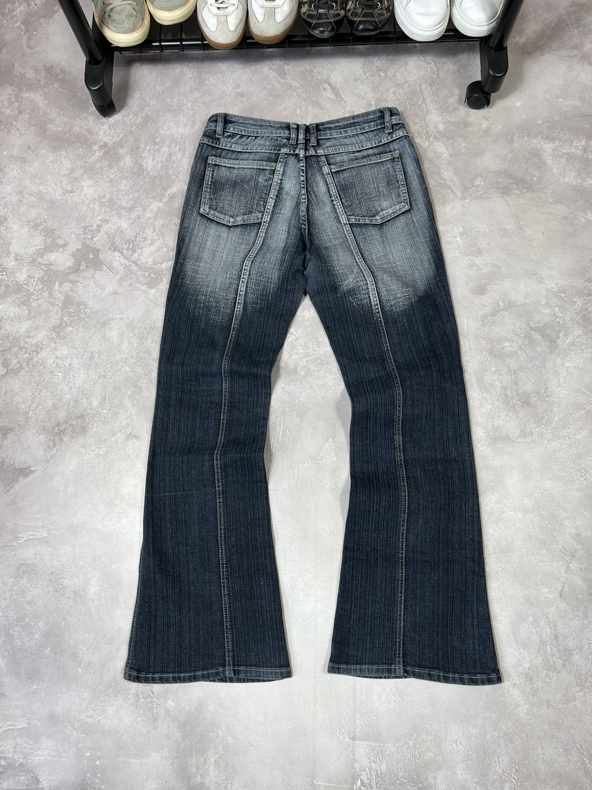 Other VINTAGE Flared IfSixWasNine Style Fade Distressed Pants Size 36" / US 14 / IT 50 - 9 Thumbnail