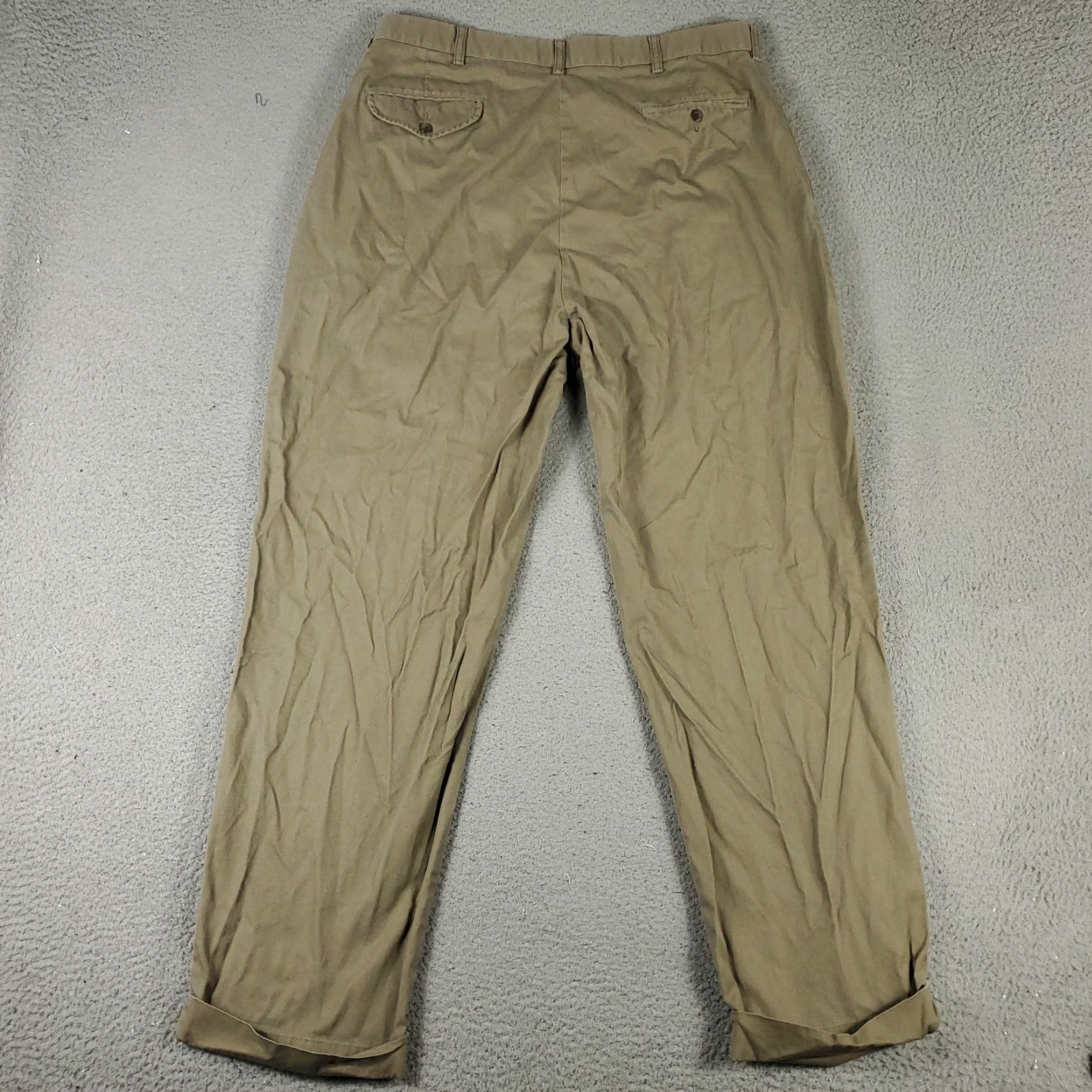 Ralph Lauren Ralph Lauren Chino Pants Mens 38x32 Beige Pleated Comfort Trousers Size US 38 / EU 54 - 7 Thumbnail