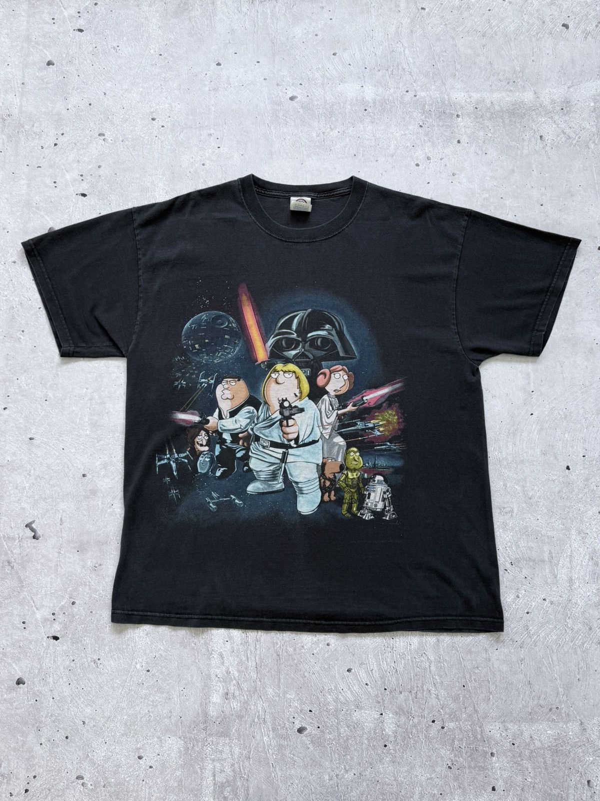 Cartoon Network Vintage Family Guy Star Wars Parody TV T-Shirt Size US L / EU 52-54 / 3 - 3 Thumbnail