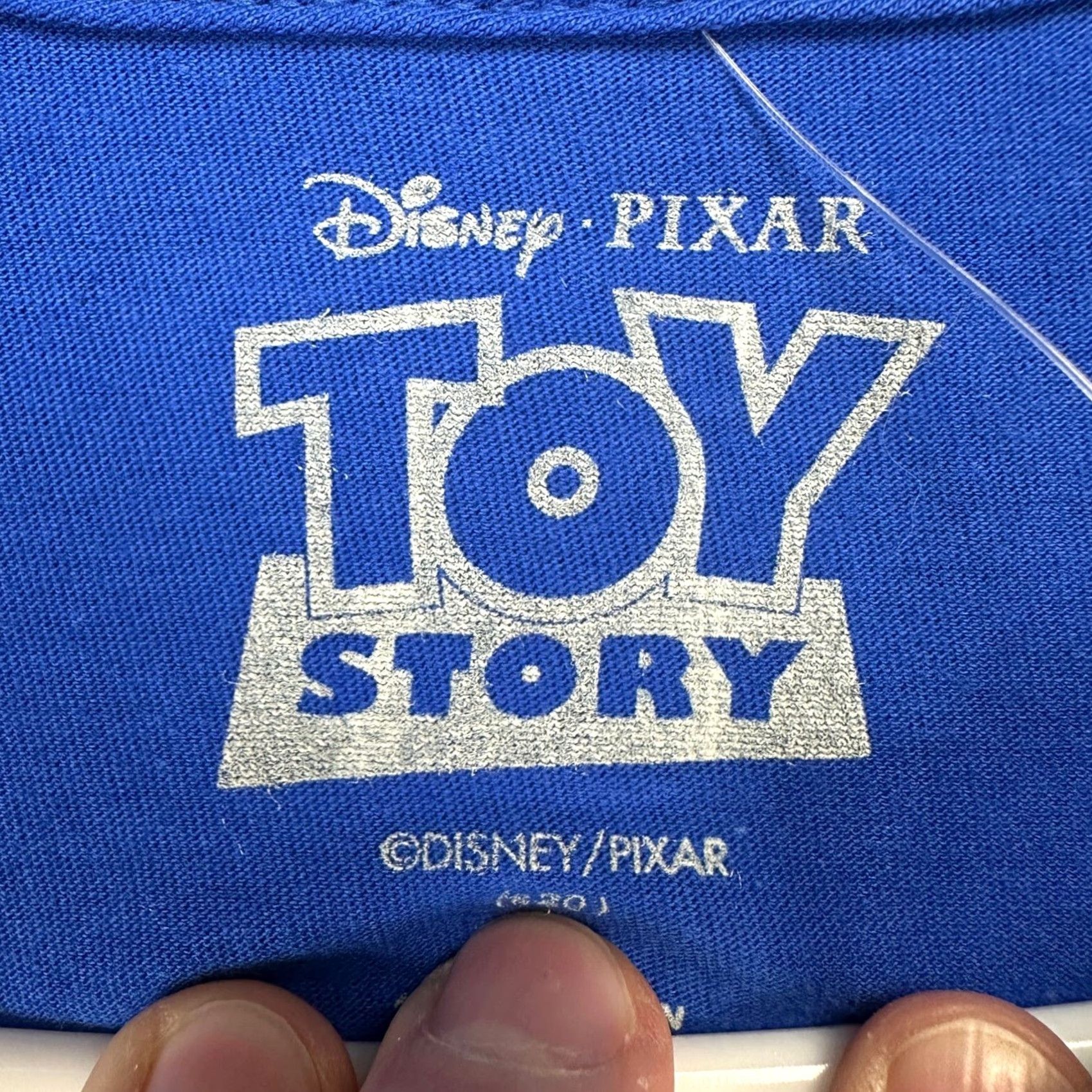 Disney Disney Pixar T-Shirt Men Toy Story Blue Woody Buzz Lightyear Graphic Print Short Sleeve Crew Neck Large) Size US L / EU 52-54 / 3 - 4 Thumbnail