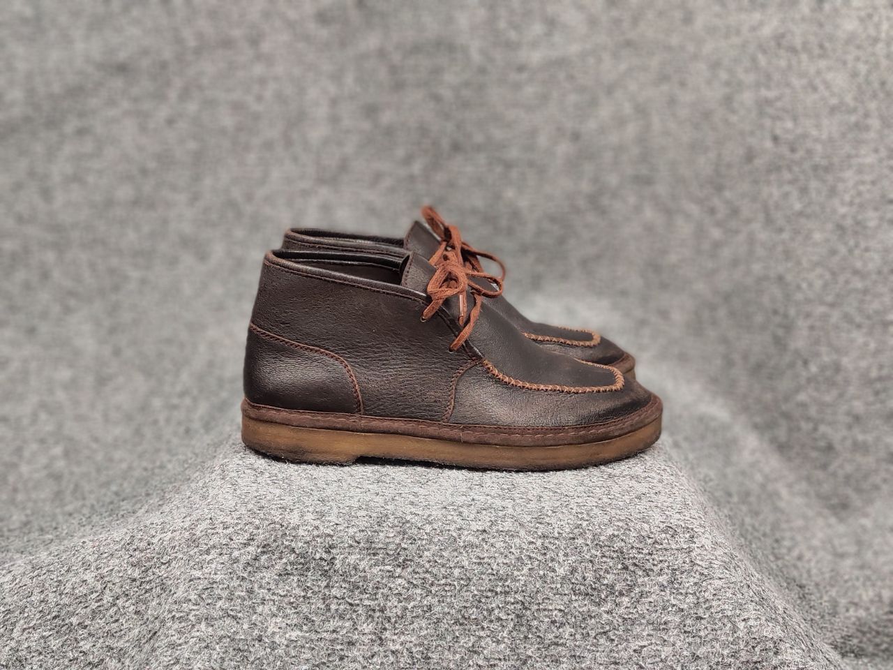 Clarks × Streetwear × Vintage Clarks Original Brown Leather Chukka ...