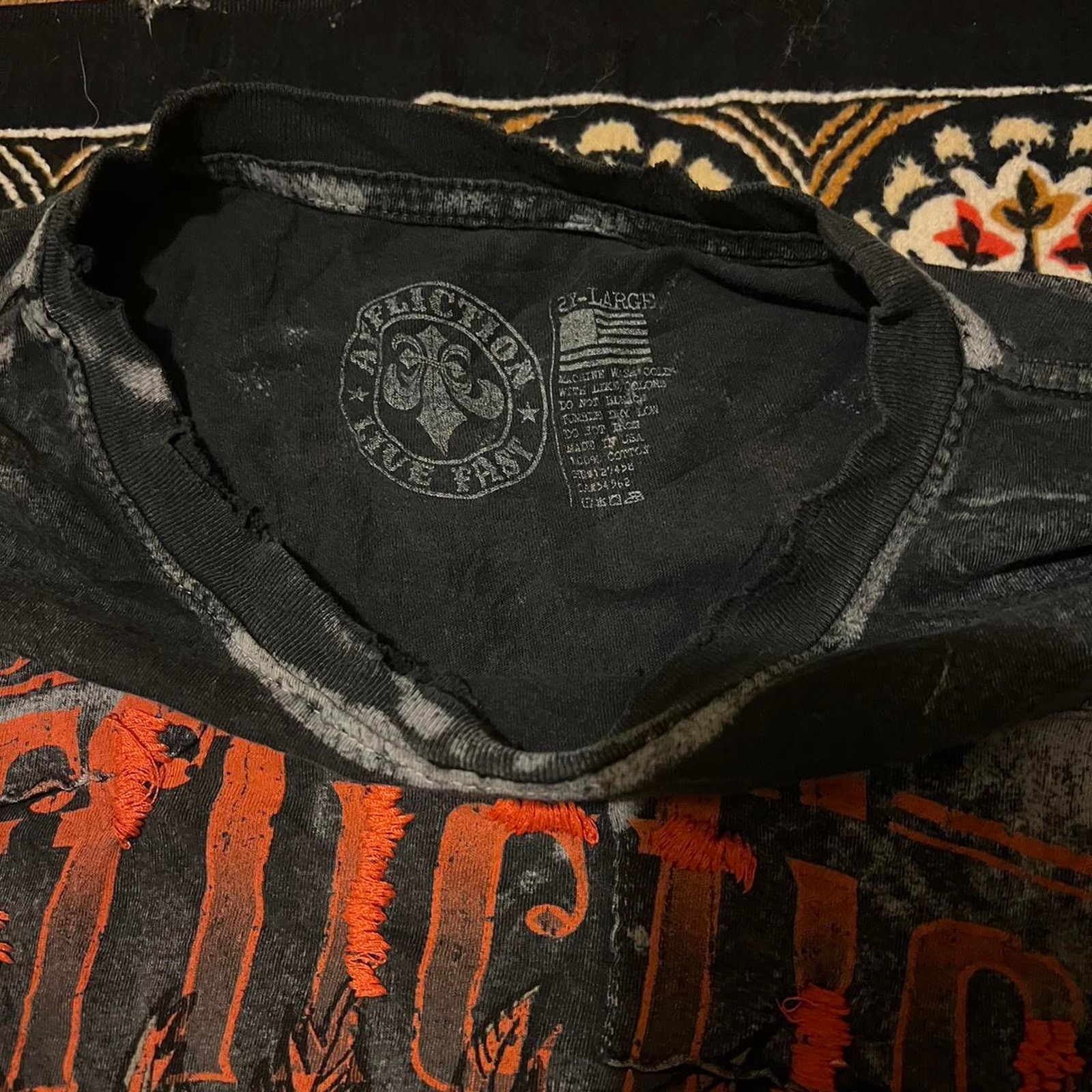 Affliction × JNCO × Tapout Mens affliction shirt y2k tapout cross wings mma elite Size US XXL / EU 58 / 5 - 3 Thumbnail