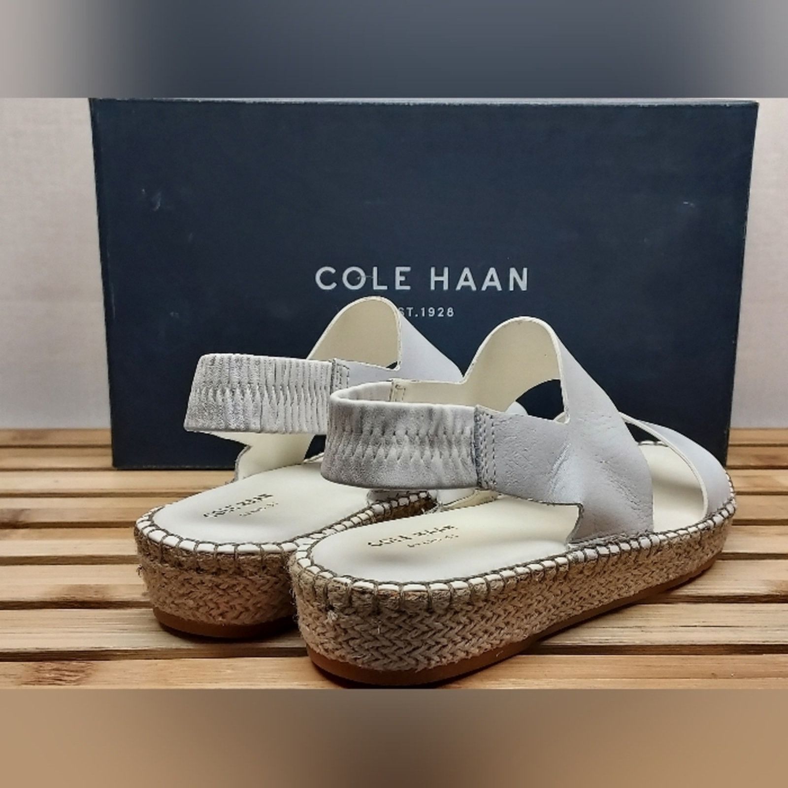 Cole Haan Cole Haan Womens White Cloudfeel Espadrille Sandals Size 6 Size US 6 / IT 36 - 3 Thumbnail