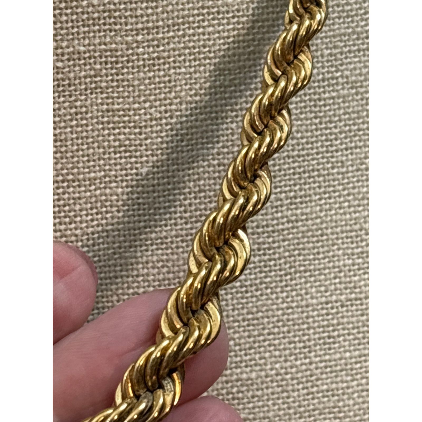 Monet Vintage Monet Gold Tone Rope Chain Necklace 17 Inch Signed Size ONE SIZE - 7 Thumbnail