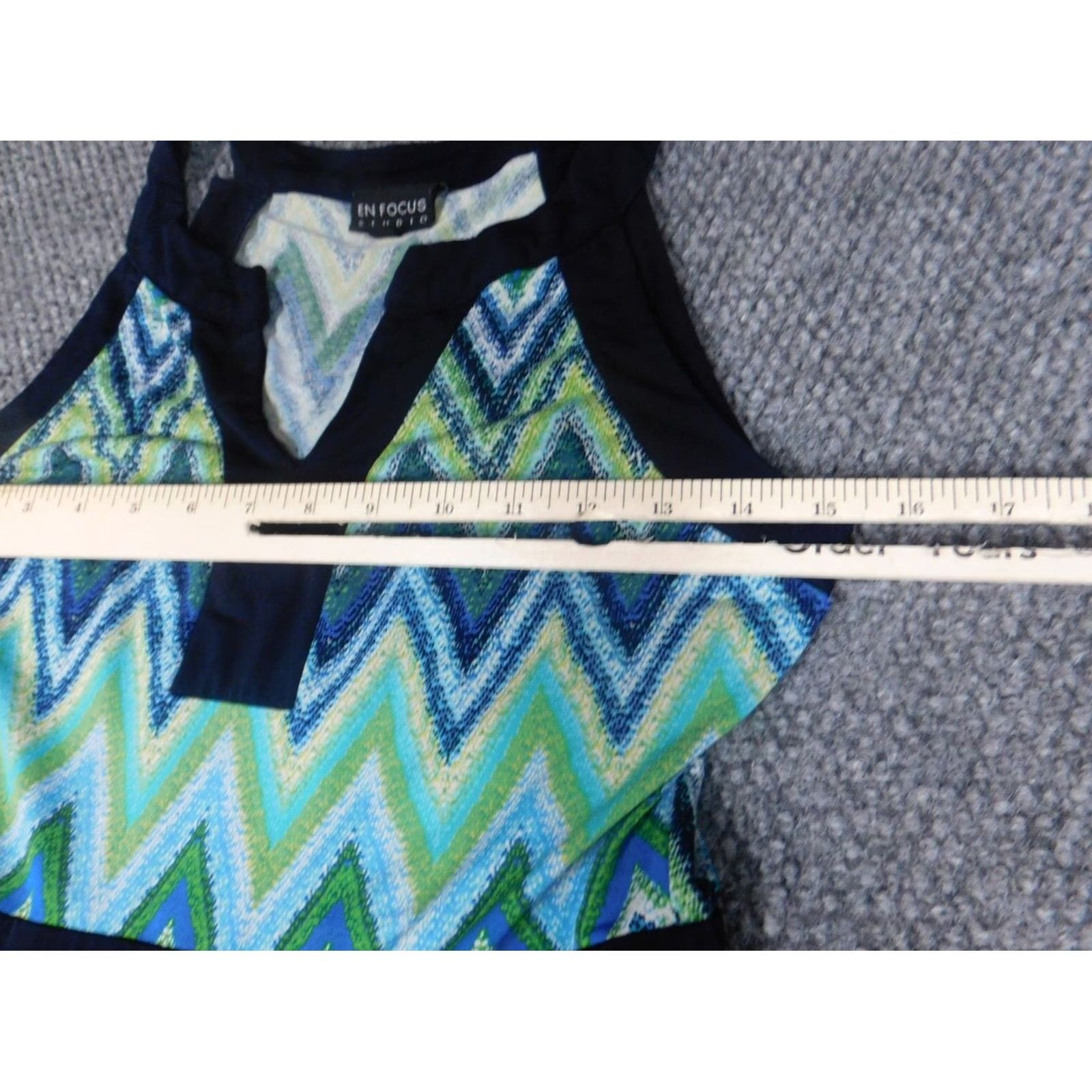 Vintage En Focus Studio Womens Dress A-Line Knee Length Green 5 Sleeveless Round Neck Polyester Rayon Stretch Raglan Sleeve Casual Business Size S / US 4 / IT 40 - 5 Thumbnail