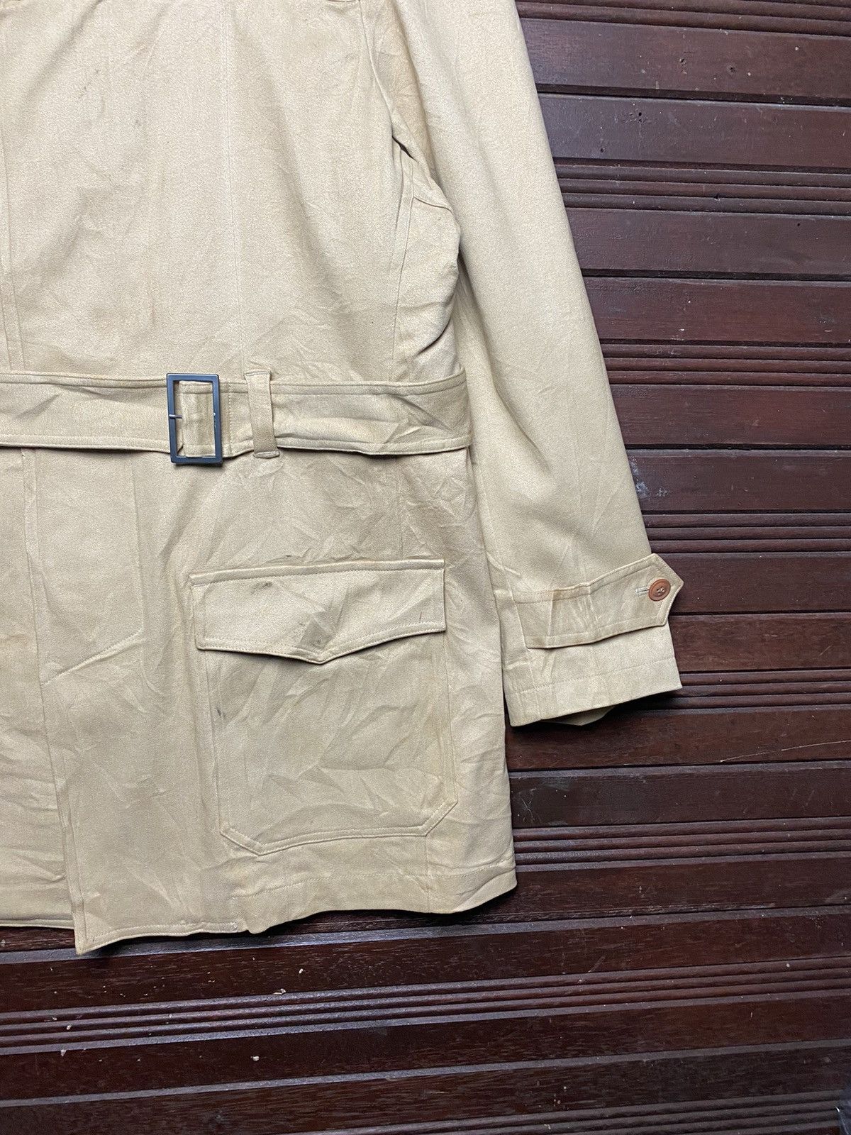 Kansai Yamamoto Vintage Kansai Yamamoto Homme Trench Coat Size US M / EU 48-50 / 2 - 6 Thumbnail