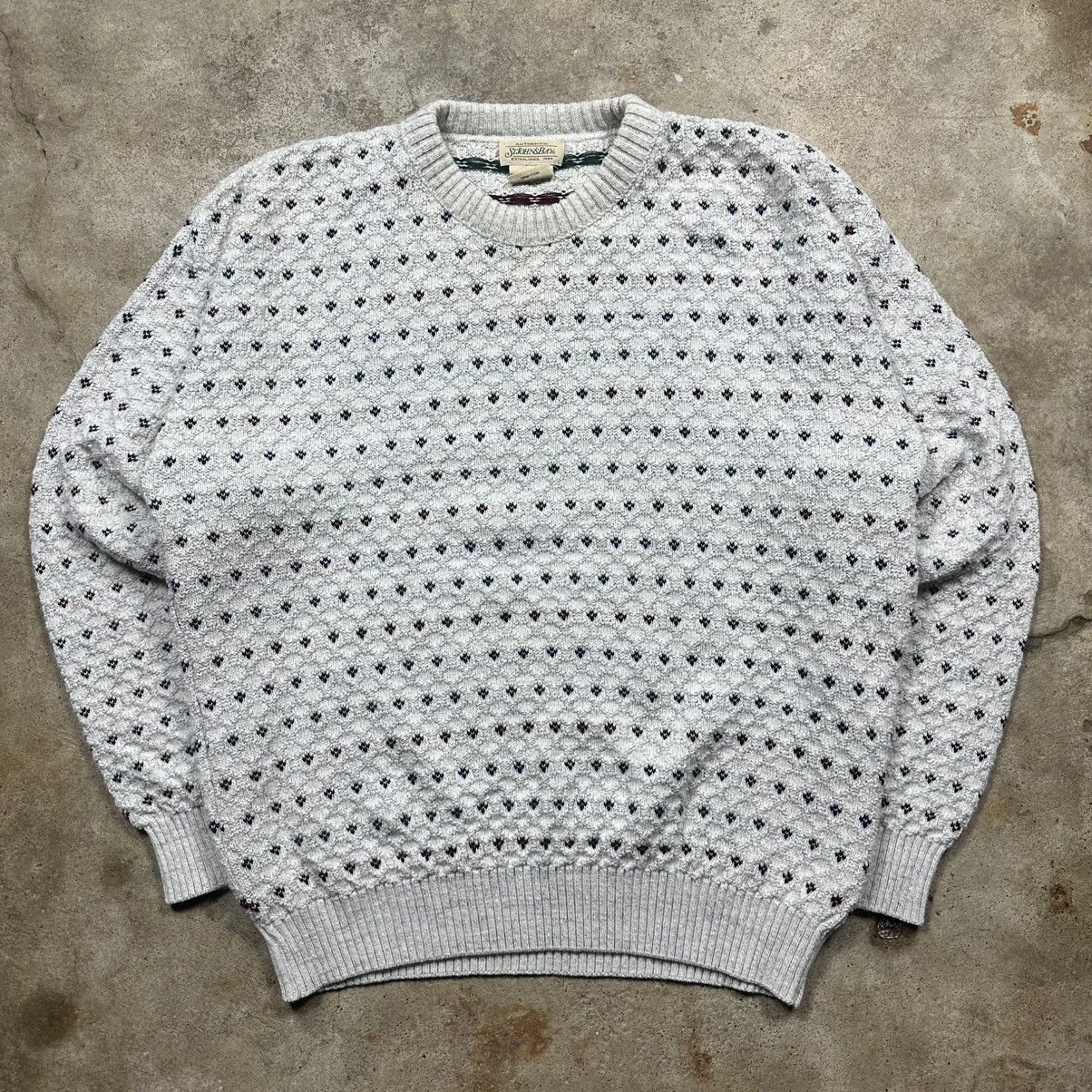 St. Johns Bay Vintage 90s St. Johns Bag Knit Grandpa Pullover Sweater Size US L / EU 52-54 / 3 - 1 Thumbnail