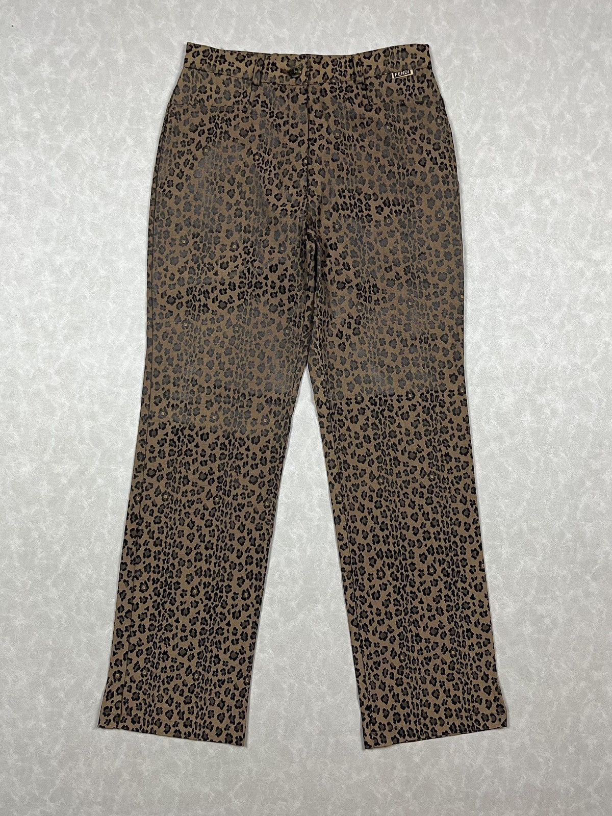 Fendi Vtg Fendi leopard pants Size US 28 / EU 44 - 2 Thumbnail