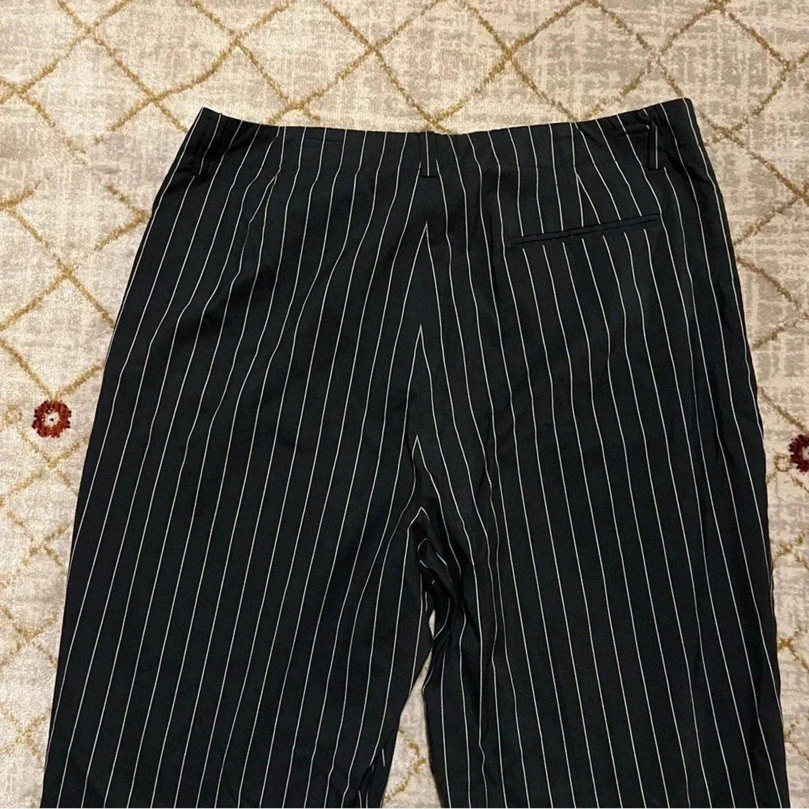 Lauren Ralph Lauren Ralph Lauren Dress Pants Womens 16W Black White Pinstripe Size 38" / US 16 / IT 52 - 9 Thumbnail