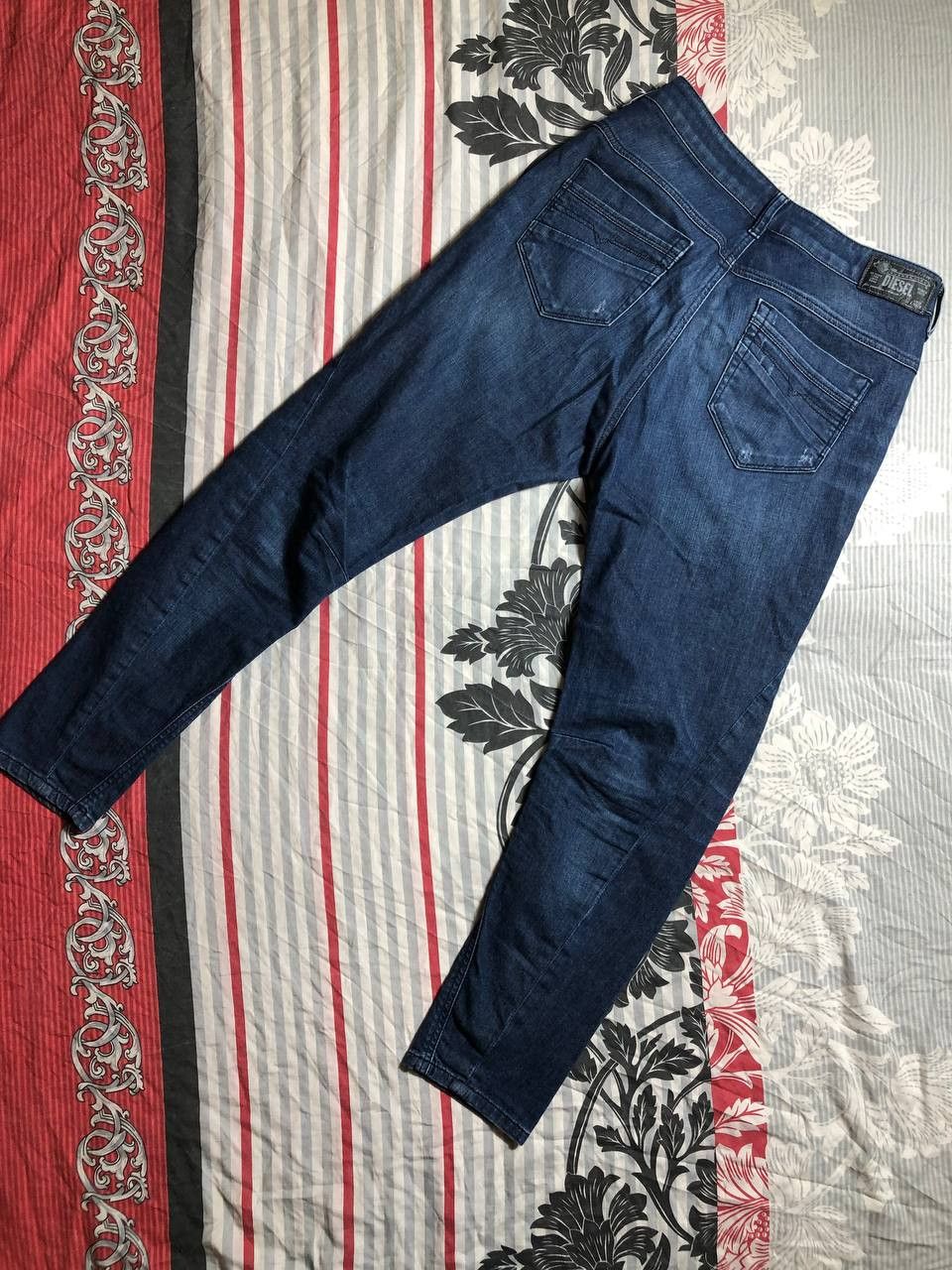 Diesel × Japanese Brand Crazy Crash Dirty Baggy Faded Jean Japan Avant Garde Style Size US 27 - 7 Thumbnail