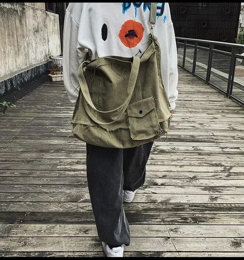 Homemade × Japanese Brand Bag Tote Shoulder Bag Canvas Vintage Size ONE SIZE - 2 Thumbnail