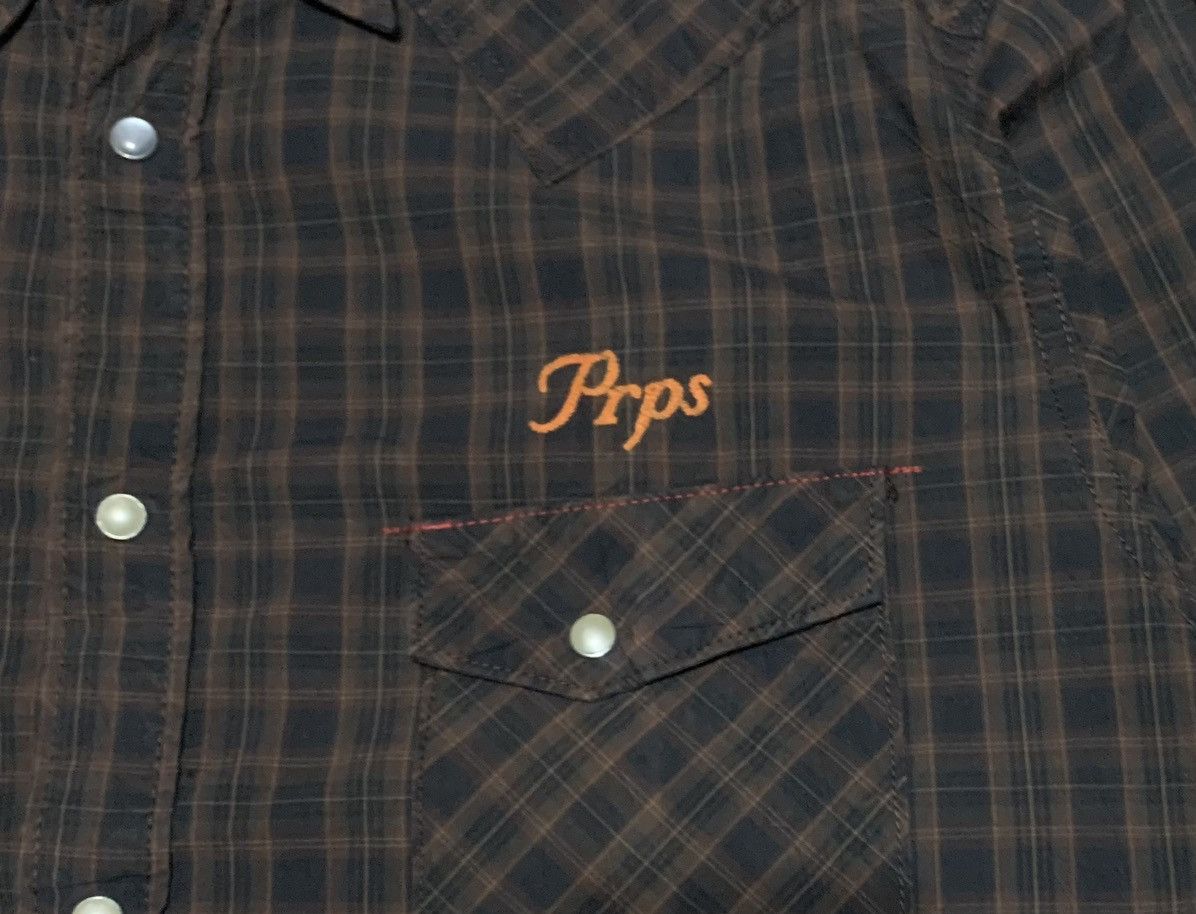Japanese Brand Trashed Vintage Prps Western Flannel Shirt Size US XL / EU 56 / 4 - 5 Thumbnail