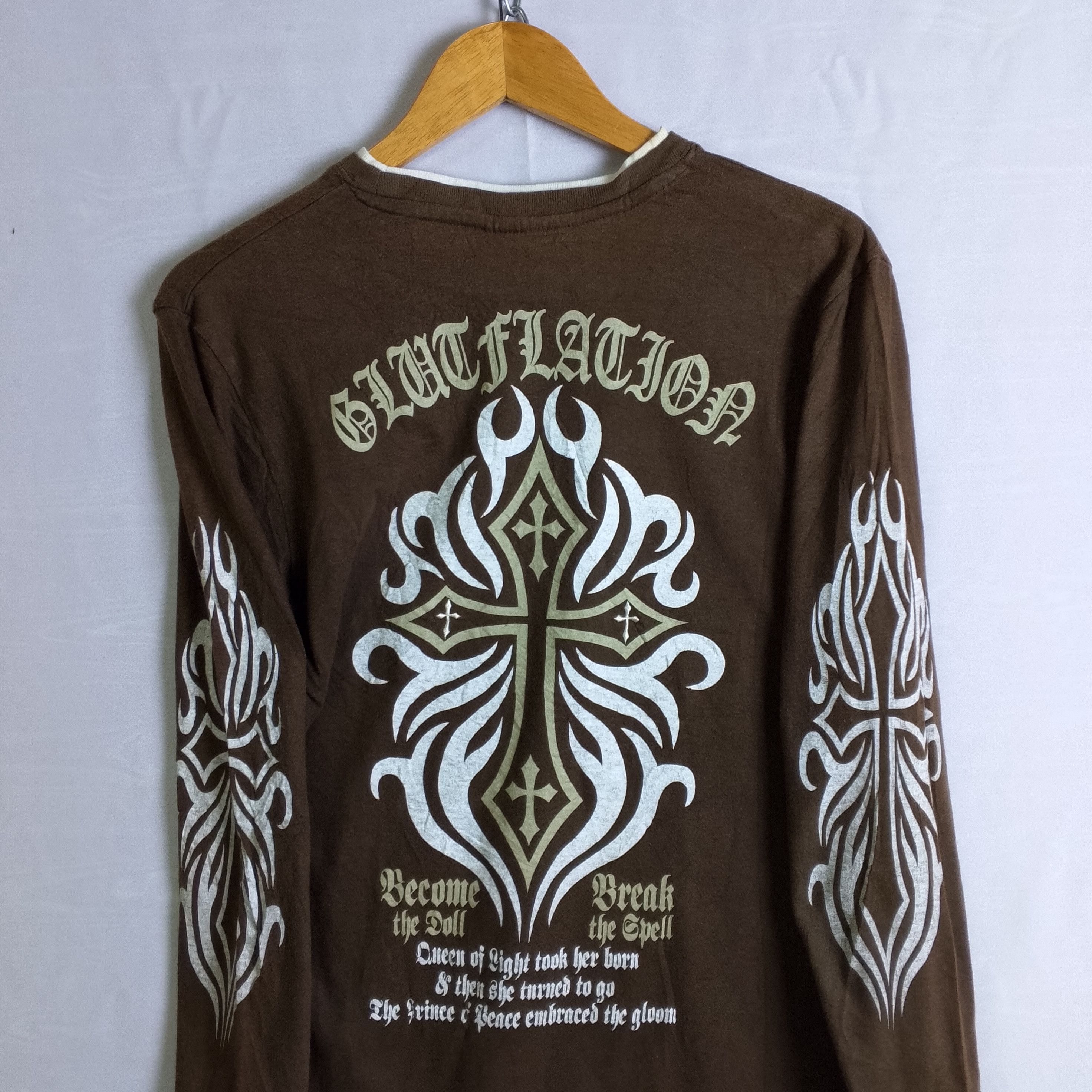 If Six Was Nine Y2k Blut Flation The Rock Cross Tee Punk LGB Style Size US S / EU 44-46 / 1 - 6 Thumbnail