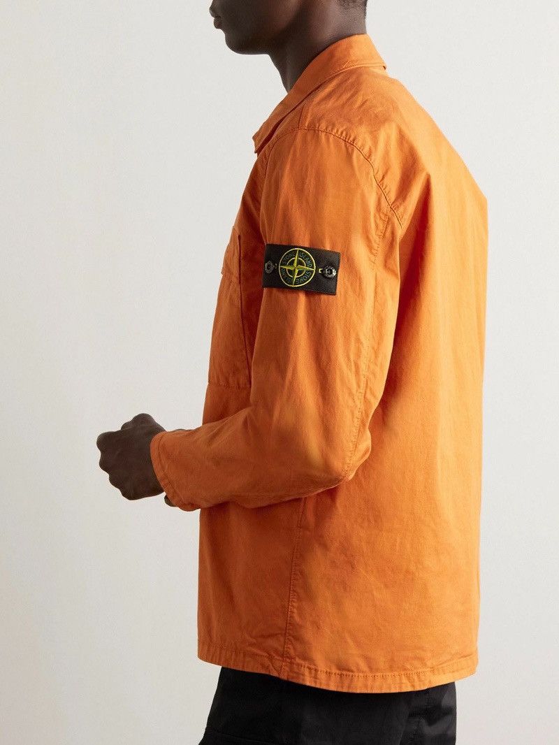 Stone Island Orange overshirt stone island jacket Size US L / EU 52-54 / 3 - 4 Thumbnail