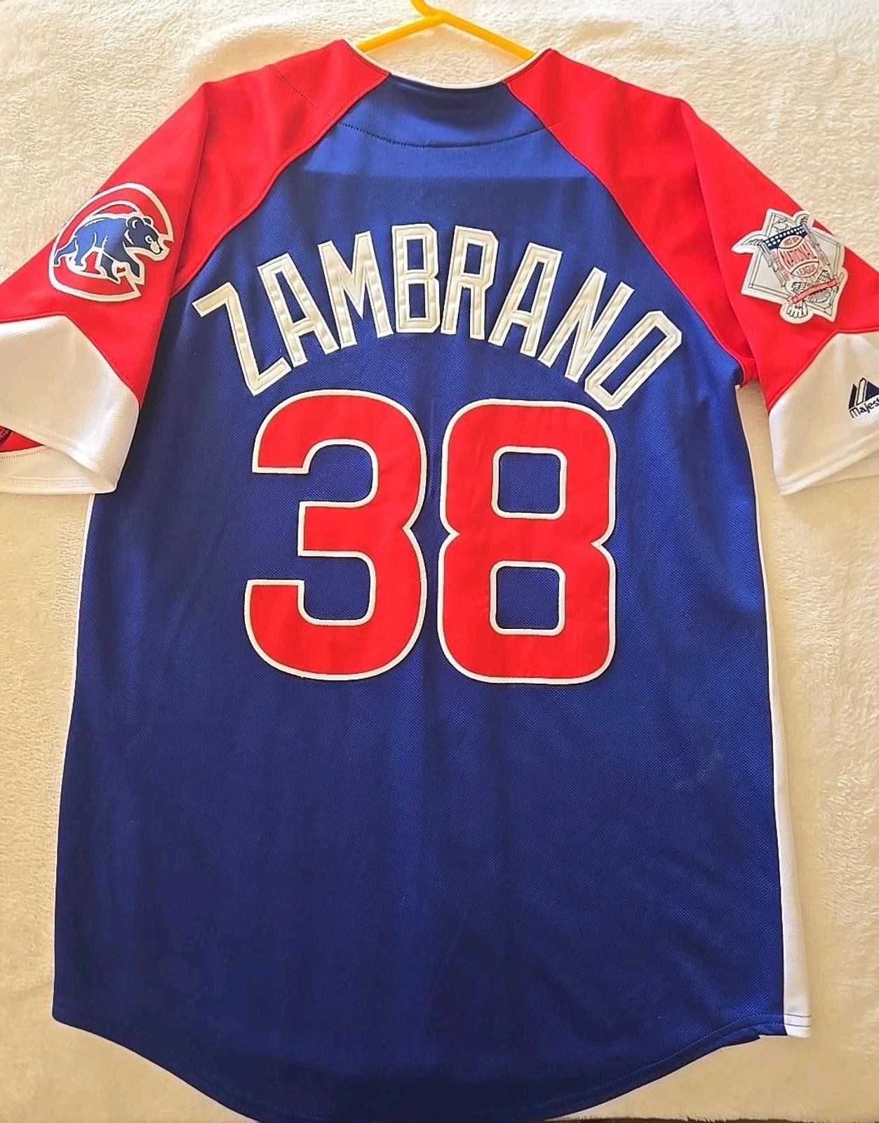 Majestic Chicago Cubs Majestic Baseball Jersey Zambrano #38 Stitched Size US S / EU 44-46 / 1 - 1 Thumbnail