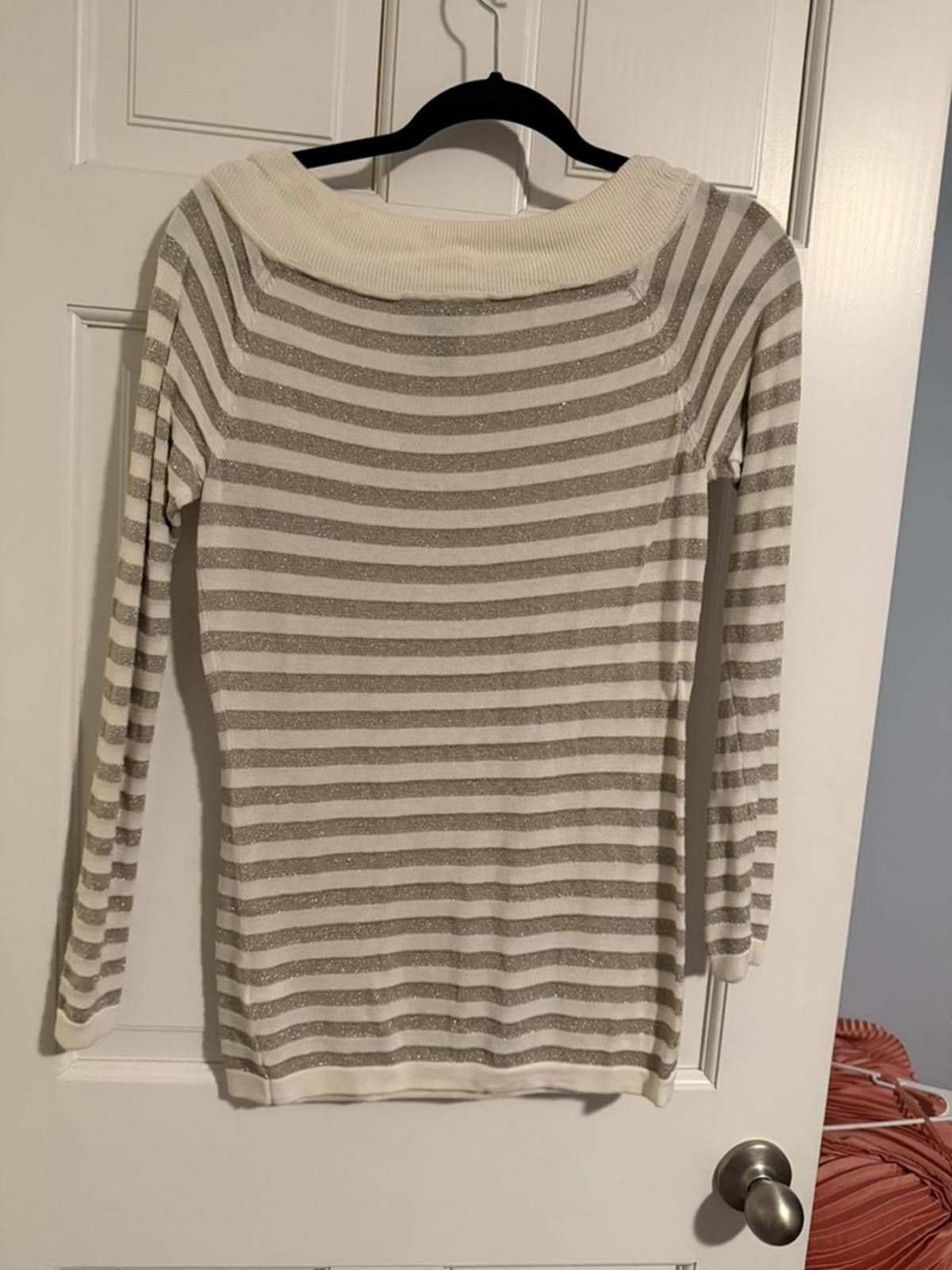 Other White House Black Market Striped Long Sleeve Sweater Top, M Size M / US 6-8 / IT 42-44 - 5 Thumbnail