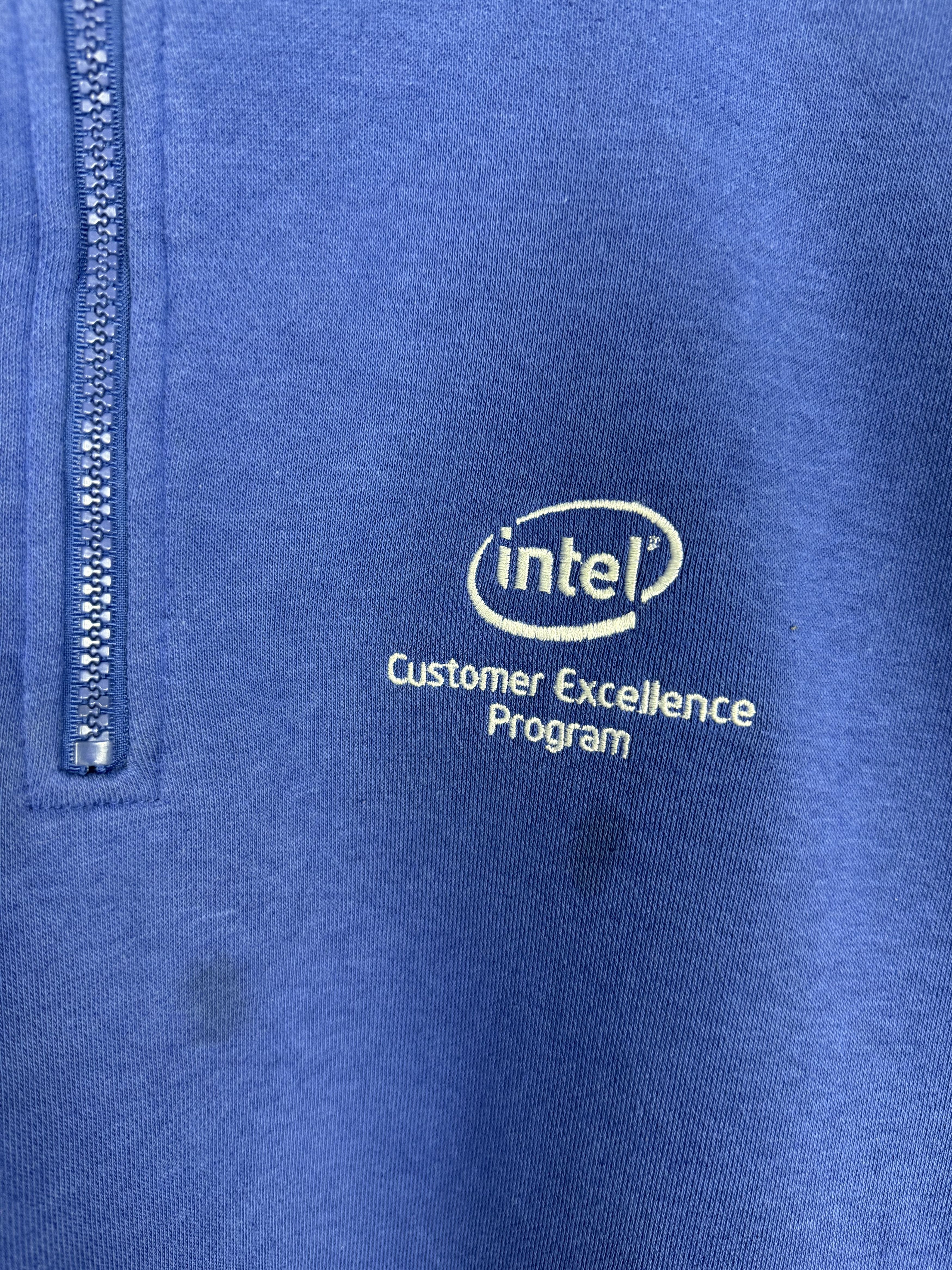 Vintage Vintage Intel Half Zip Sweatshirt Size US XL / EU 56 / 4 - 5 Thumbnail