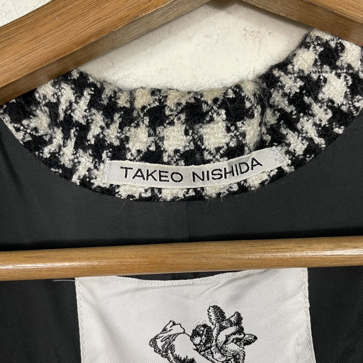 Japanese Brand Takeo Nishida Houndstooth Women Jacket Size M / US 6-8 / IT 42-44 - 16 Thumbnail