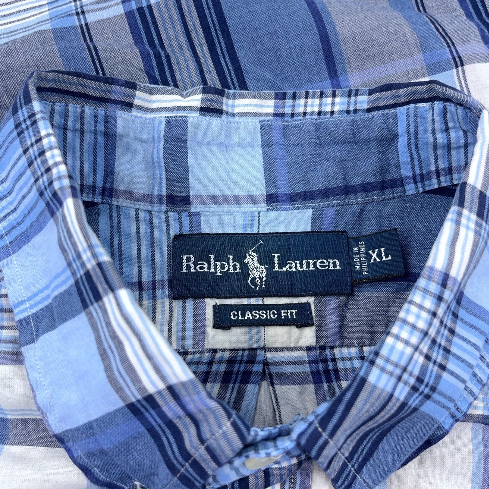 Ralph Lauren Ralph Lauren Shirt Men XL Blue Plaid Button-Up Classic Fit Tartan Cap Colorful Preppy Size US XL / EU 56 / 4 - 4 Thumbnail