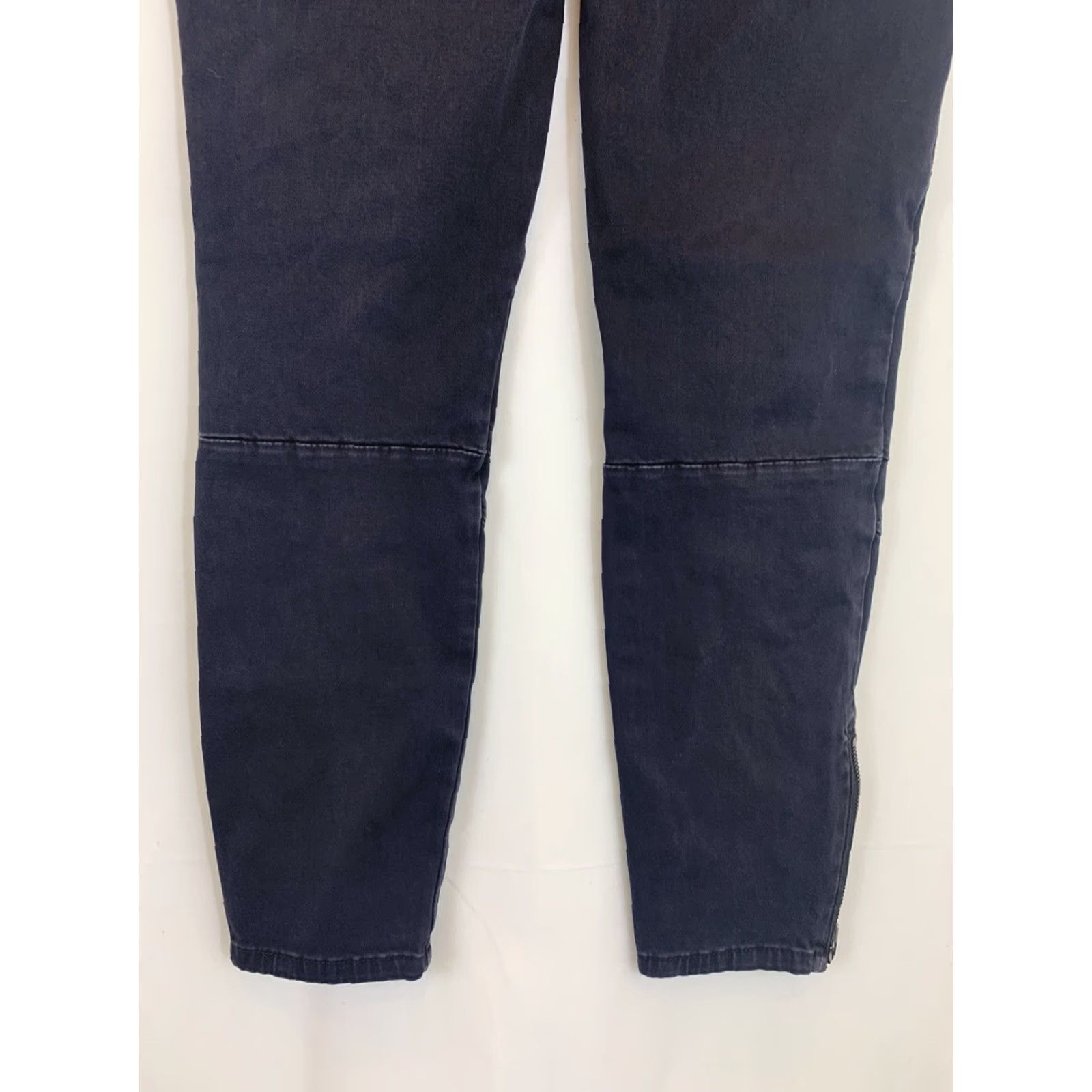 Gap VINTAGE Gap Womens Jeans Skinny Black Moto Denim Pockets Zipper 29 Size 29" - 7 Thumbnail