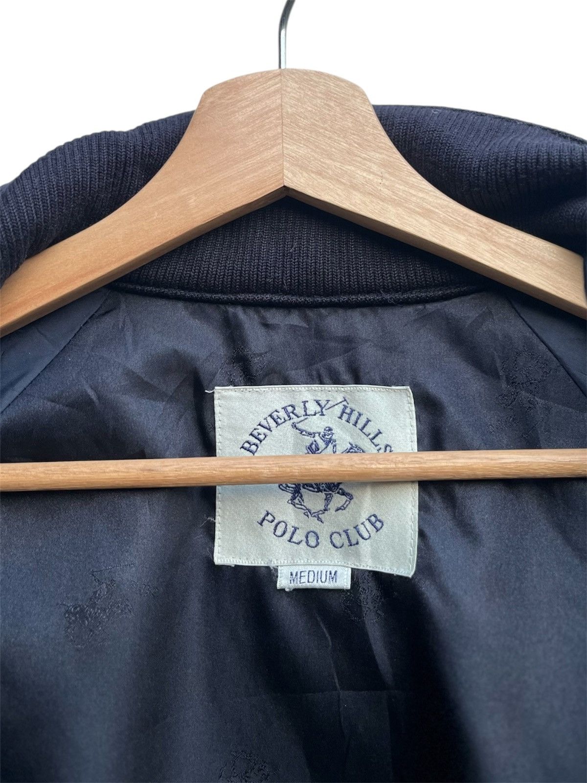 Beverly Hills Polo Club Vintage BHPC Wool Bomber Jacket Size US M / EU 48-50 / 2 - 8 Thumbnail