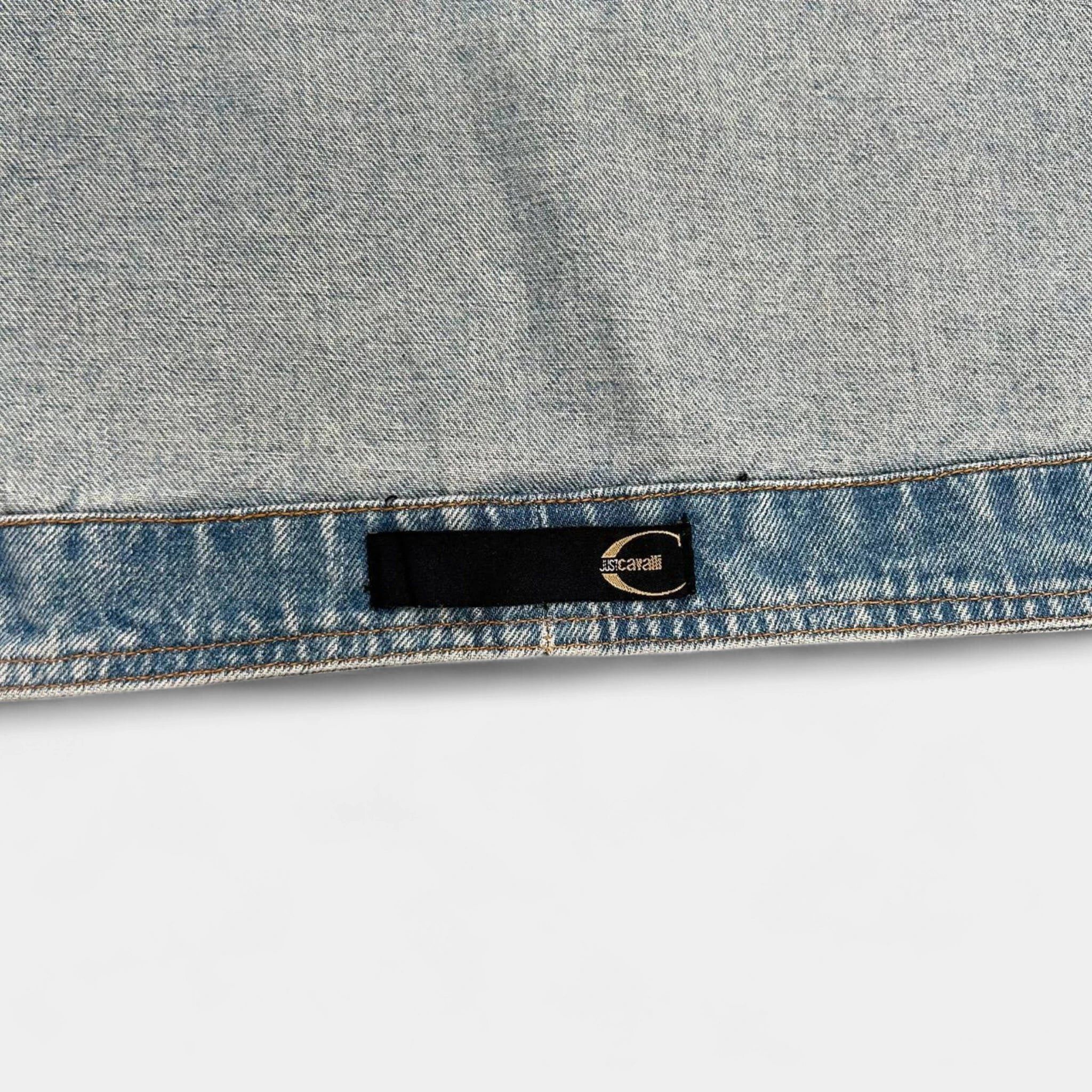 Just Cavalli Just Cavalli Blue Snake Skin Denim Jacket Size US S / EU 44-46 / 1 - 6 Thumbnail