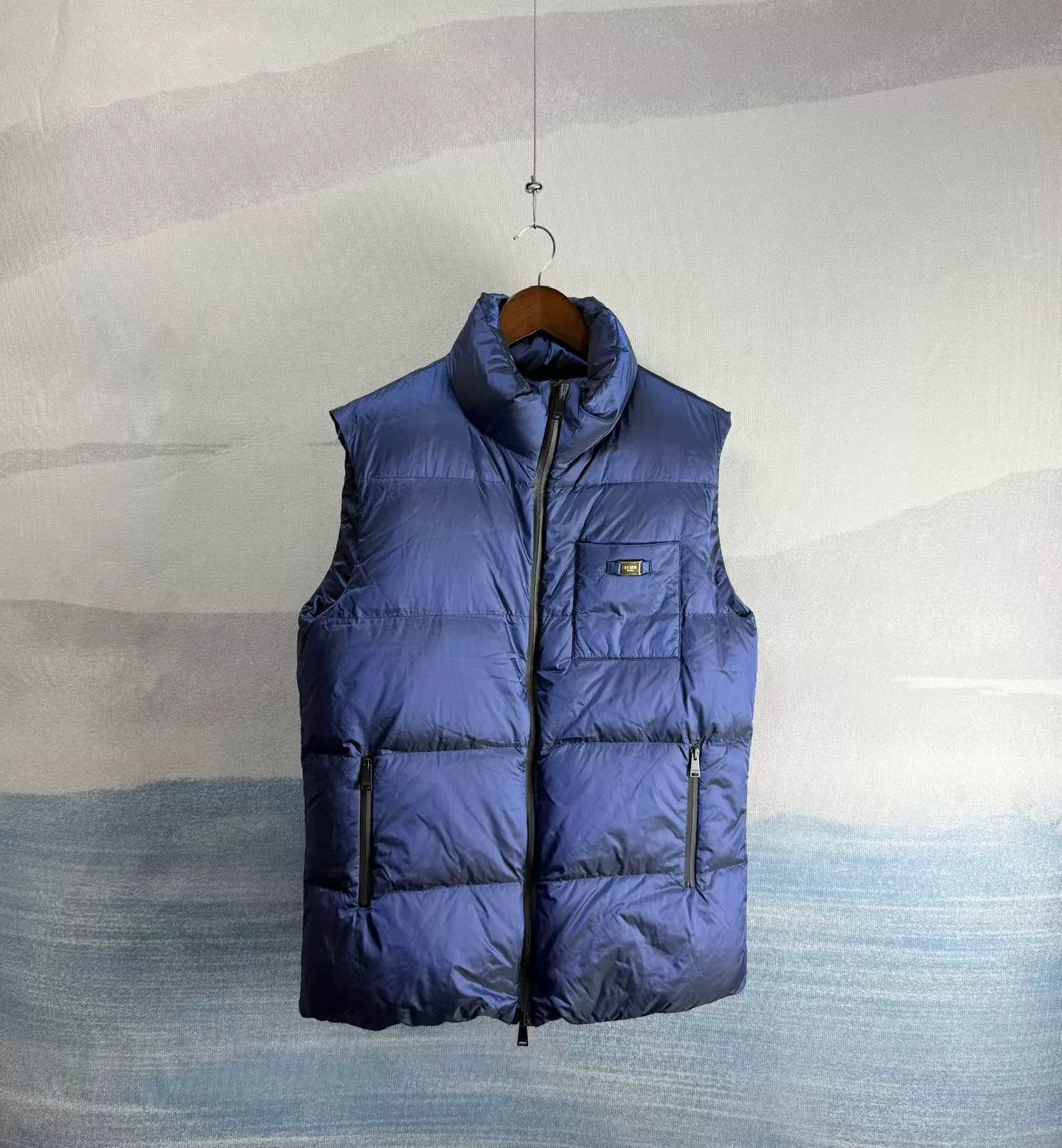 Fendi reversible blue down vest by Fendi Size US L / EU 52-54 / 3 - 1 Thumbnail