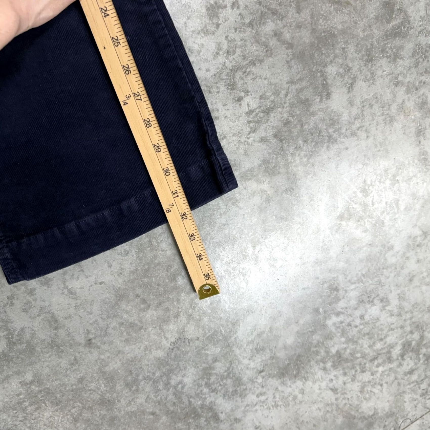 Gap Gap Blue Corduroy High Rise Flare Button Fly Chino Pants Womens 4/27R Casual Pockets 32in Inseam 27in Waist Size 27" / US 4 / IT 40 - 6 Thumbnail
