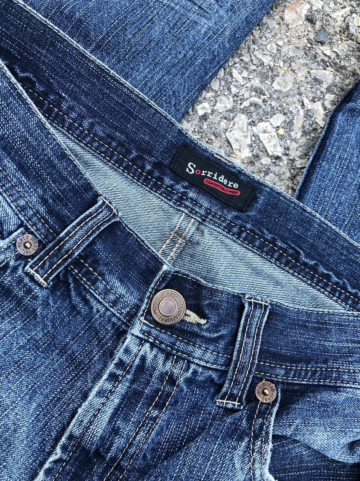 Seditionaries SKULL PATCHES DISTRESSED DENIM BY SORRIDERE Size US 32 / EU 48 - 6 Thumbnail