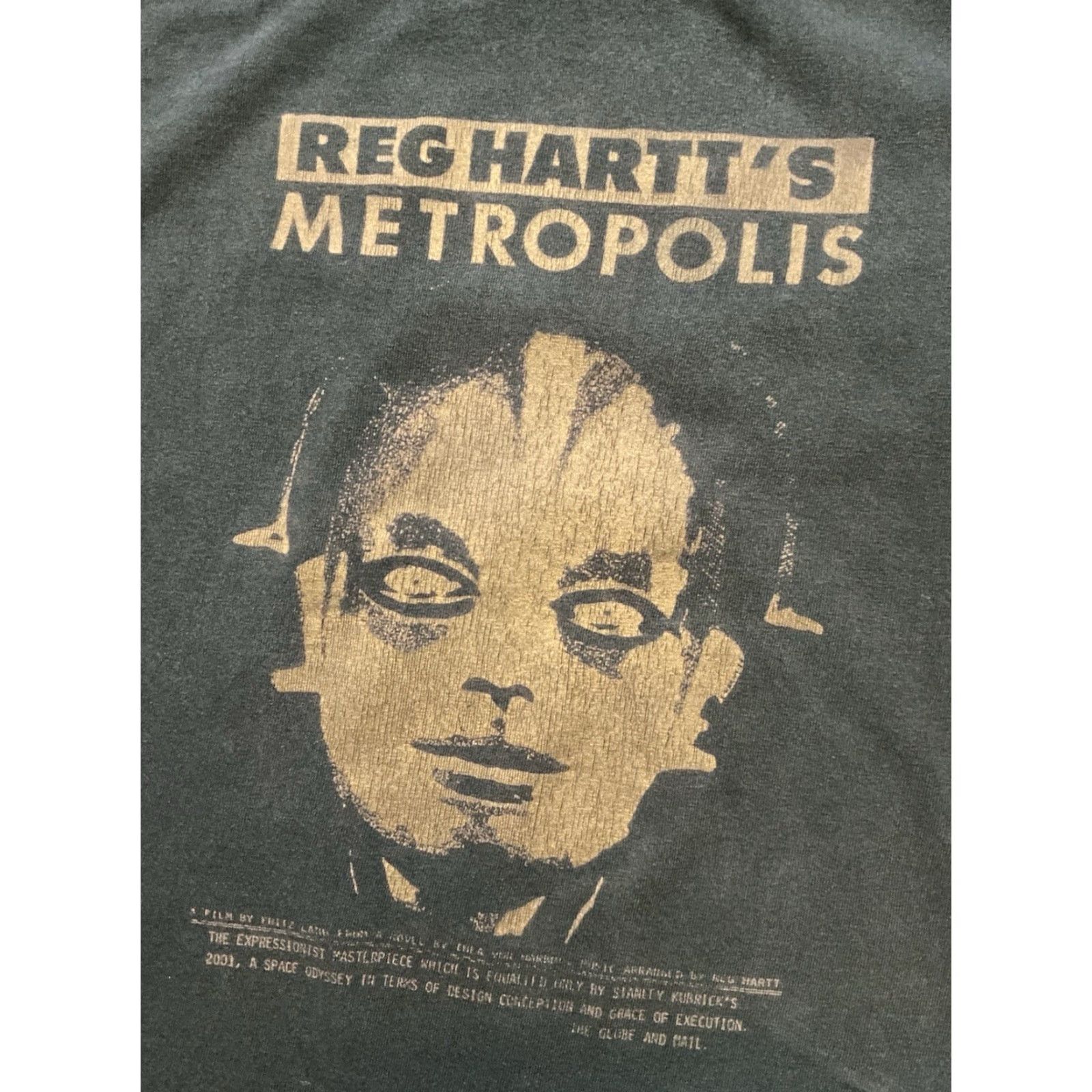 Vintage VINTAGE Reg Hartt Metropolis Fritz Lang Film Movie Archivist Black Graphic T-Shirt XL Mens ANTIQUE? Size US XL / EU 56 / 4 - 2 Thumbnail