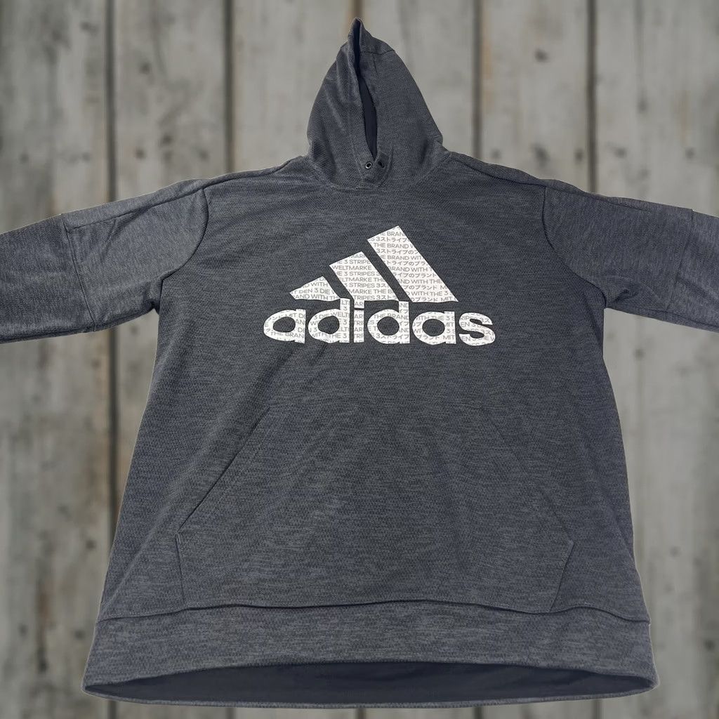 Adidas Adidas Men's XL Hoodie BOS Matrix TI Sweatshirt Climawarm Logo Gray Size US XL / EU 56 / 4 - 1 Thumbnail