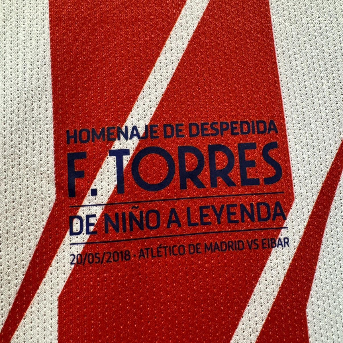 Nike Atletico Madrid 17/18 player issue L/S farewell #9 F.Torres Size US S / EU 44-46 / 1 - 6 Thumbnail
