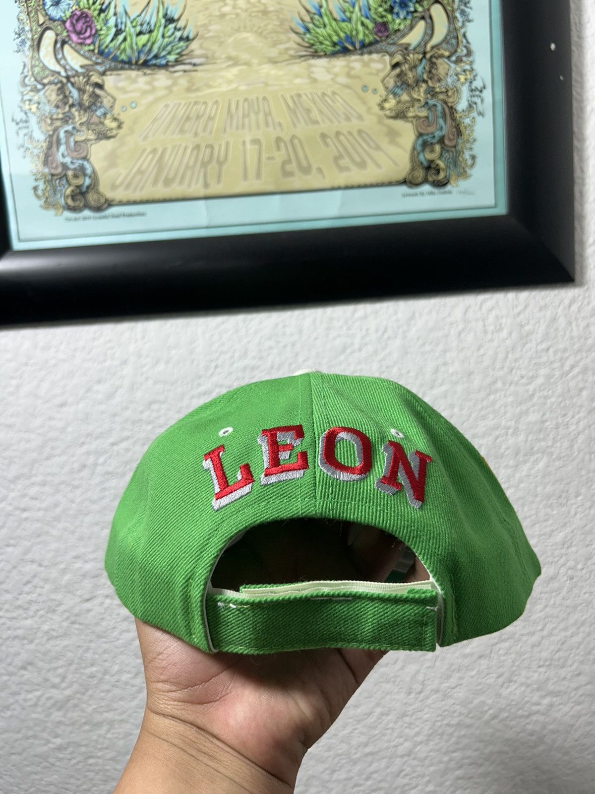 Mexicana × Vintage León FC Big Print Hat Mexican Soccer Bootleg 90s Size ONE SIZE - 3 Thumbnail