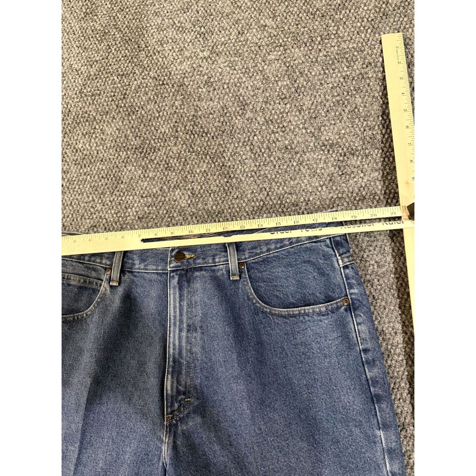 Vintage L.L. Bean Jeans Mens 37x32 Blue Classic Fit Straight Leg Denim Medium Wash Jeans Mens Straight Leg 37" Blue Regular Fit Size US 37 - 4 Thumbnail